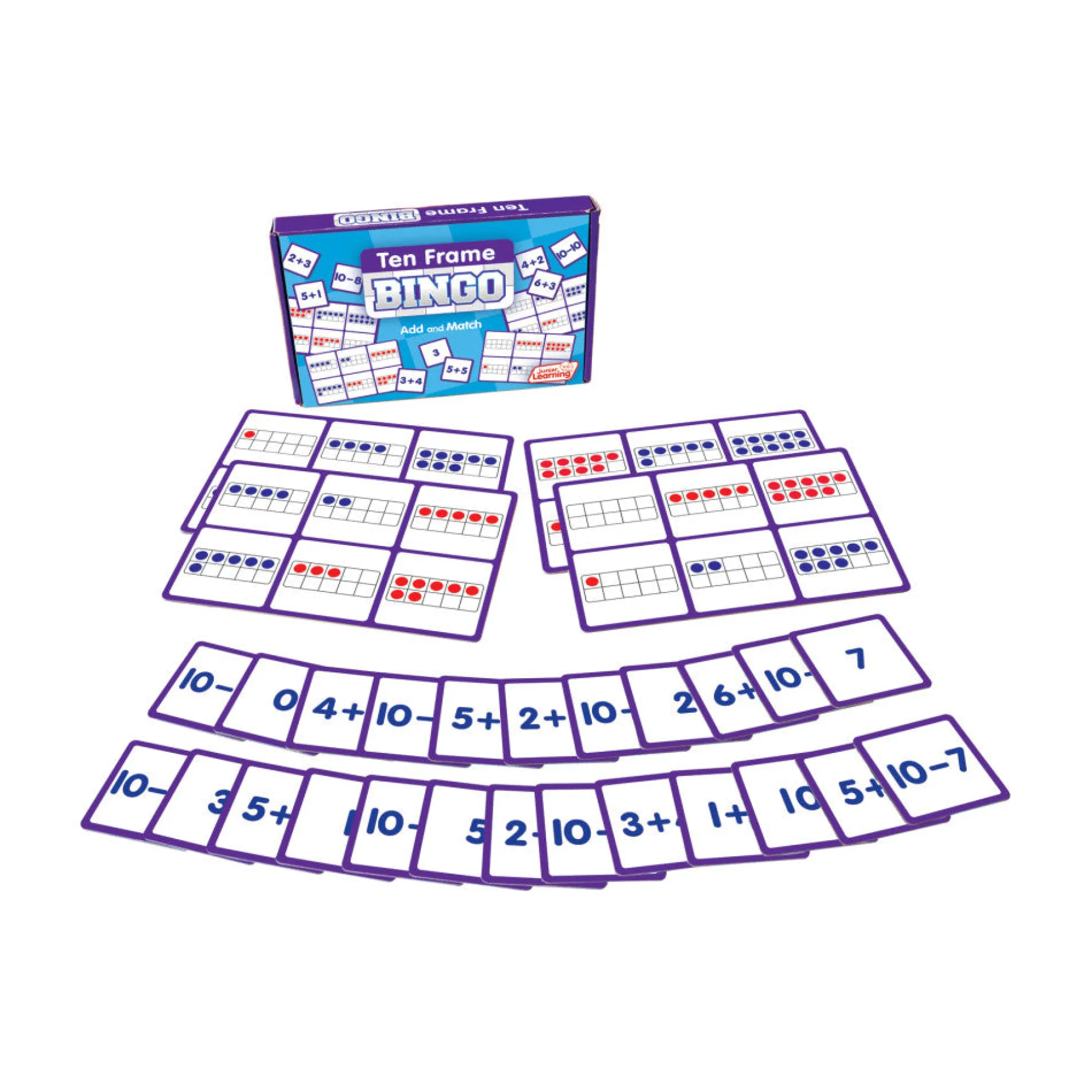 Junior Learning Ten Frame Bingo Game - Educational Math Toy for Ages 5+