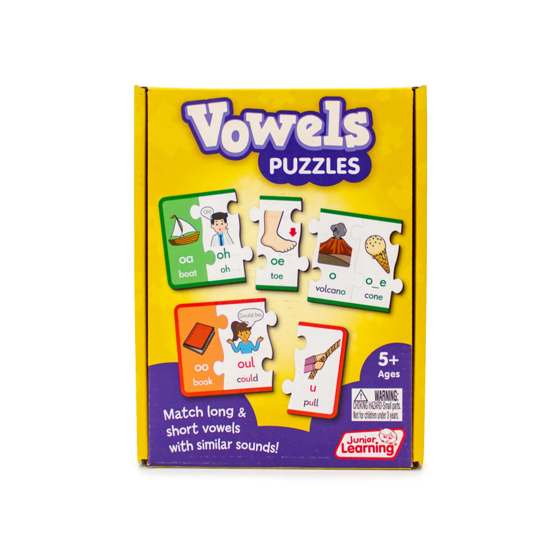 Junior Learning Vowel Puzzles - Educational Set for Ages 5-8