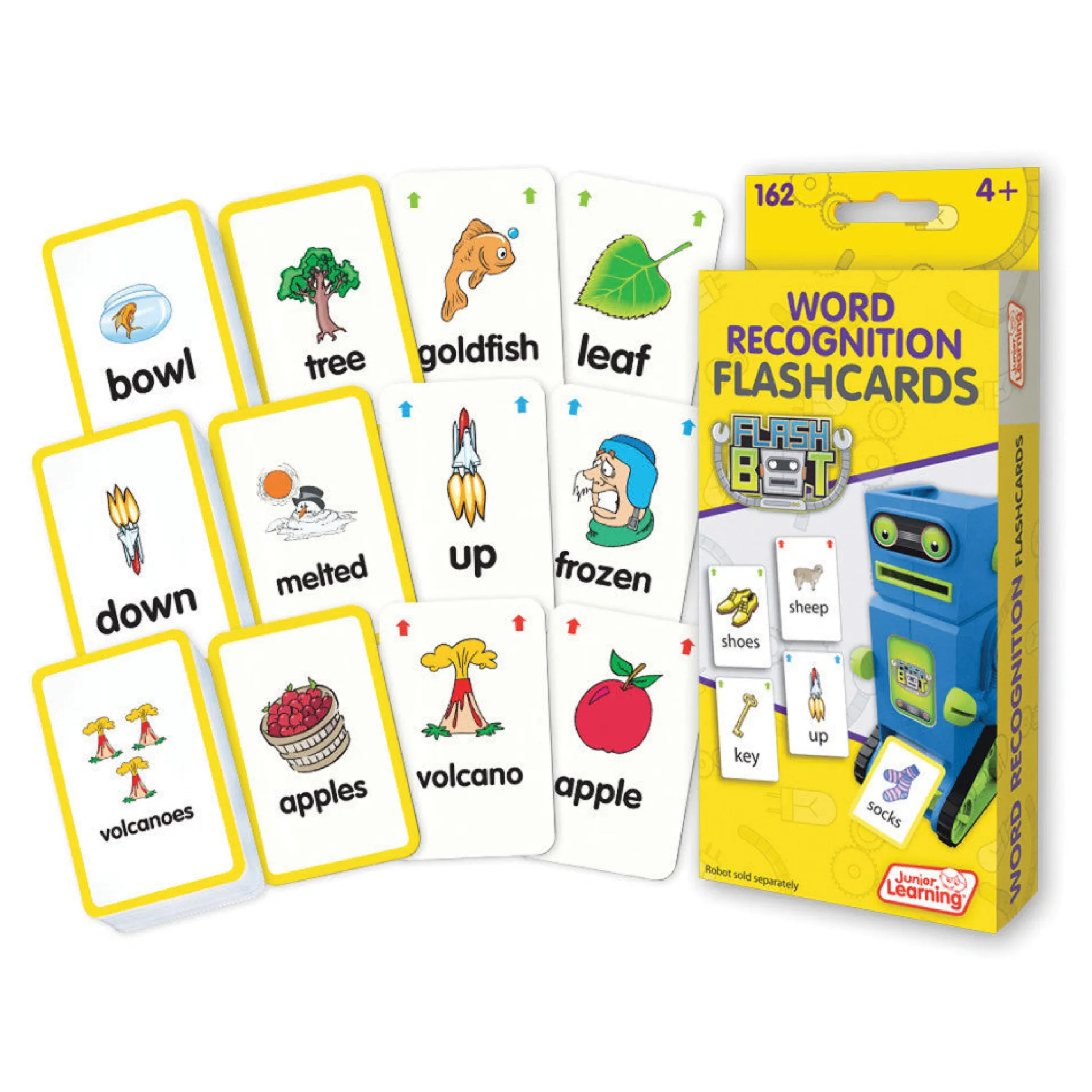 Junior Learning Word Recognition Flashcards Set - Educational Toy for Ages 4+