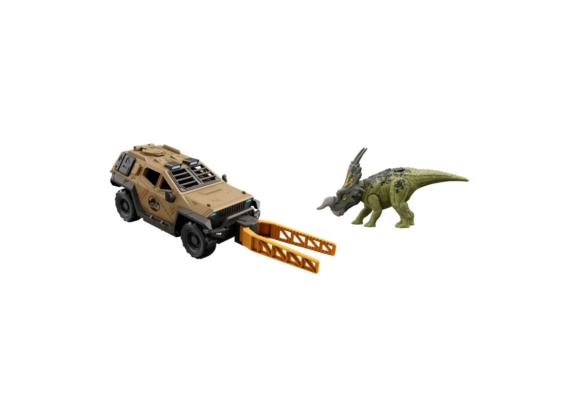 Jurassic World Mission Mayhem Truck with Detachable Claw and Einiosaurus Figure