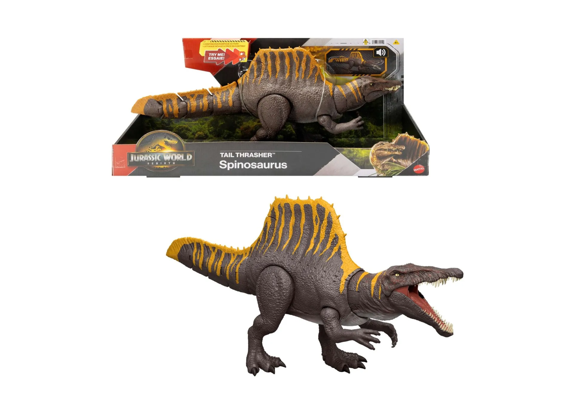 Jurassic World Rebirth 9.61 inch Spinosaurus Action Figure - Tail Thrasher