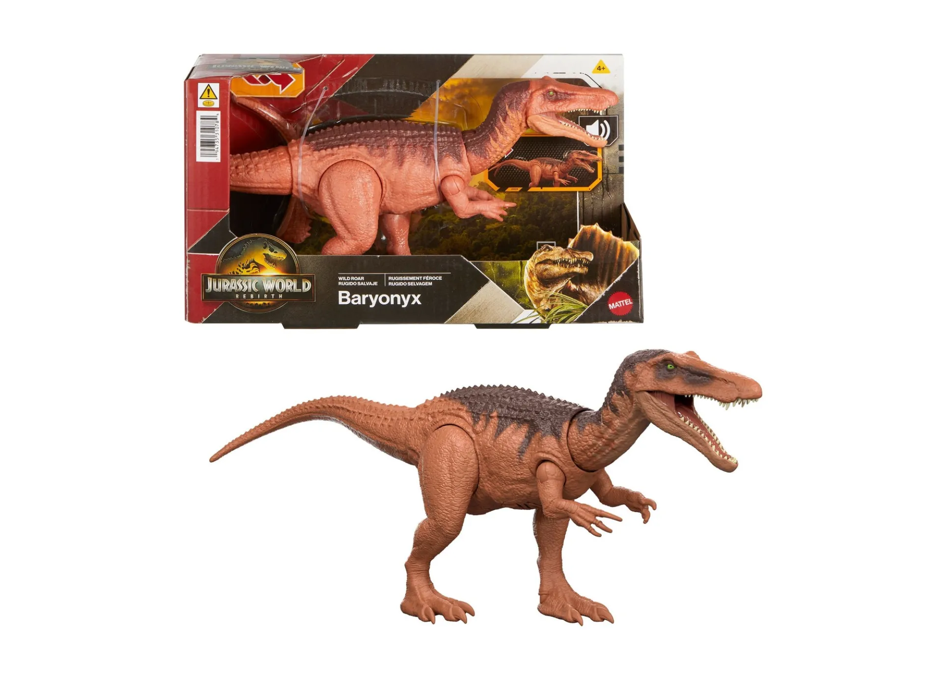 Jurassic World Rebirth 12-inch Baryonyx Dinosaur Action Figure