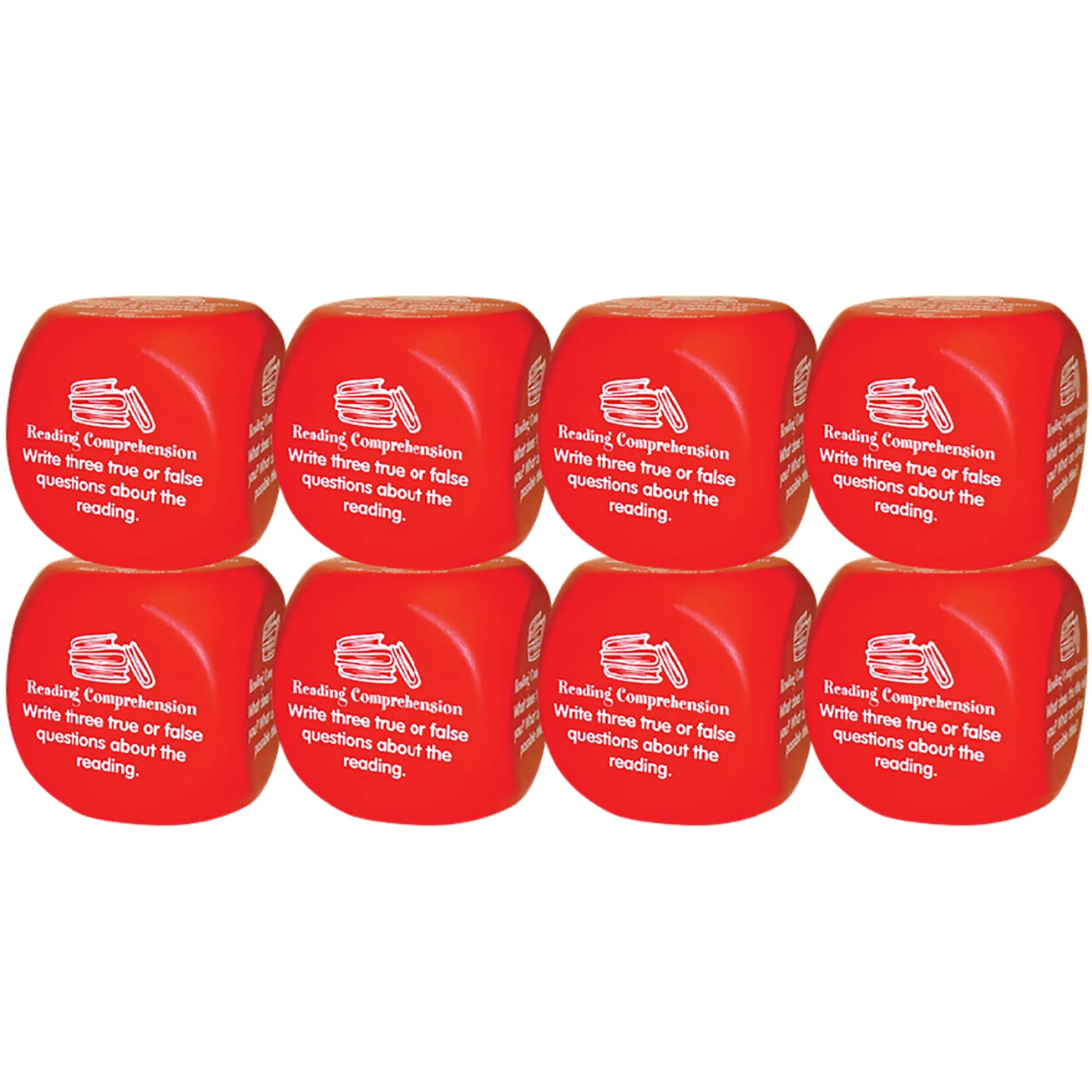 Kagan Publishing Reading Comprehension Cube - Super-Fun Learning - Set of 8