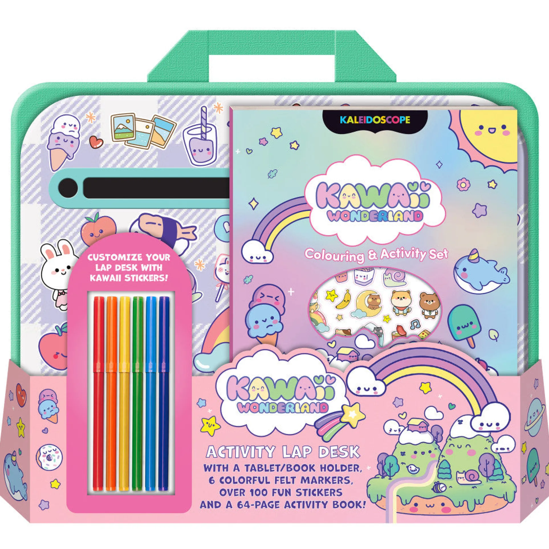 Kaleidoscope Kawaii Wonderland Creative Coloring & Activity Set