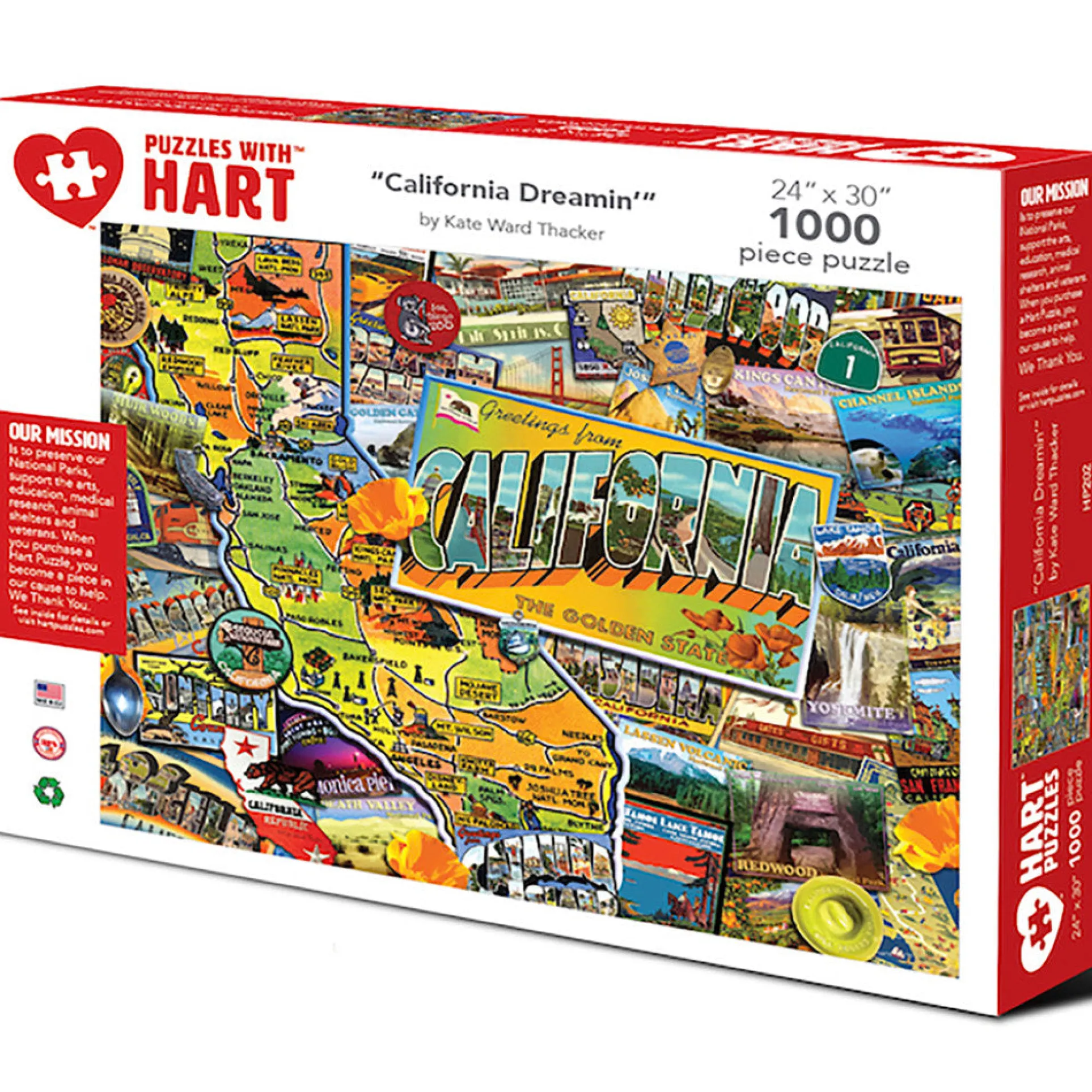 Kate Ward Thacker California Dreamin' Jigsaw Puzzle - 1000 pc