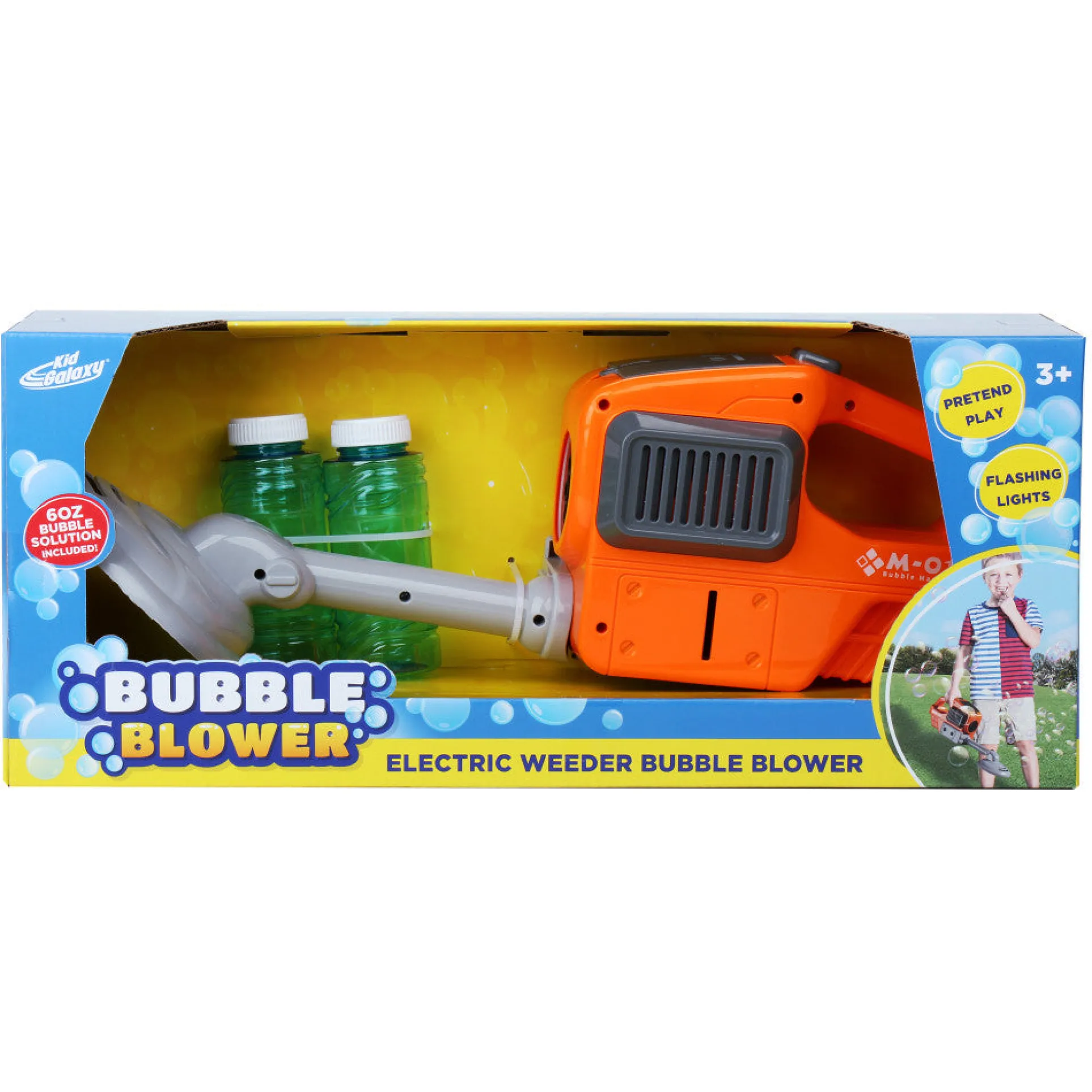 Kid Galaxy Bubble Blower Electric Weeder - Outdoor Play Toy for Kids, Ages 3+