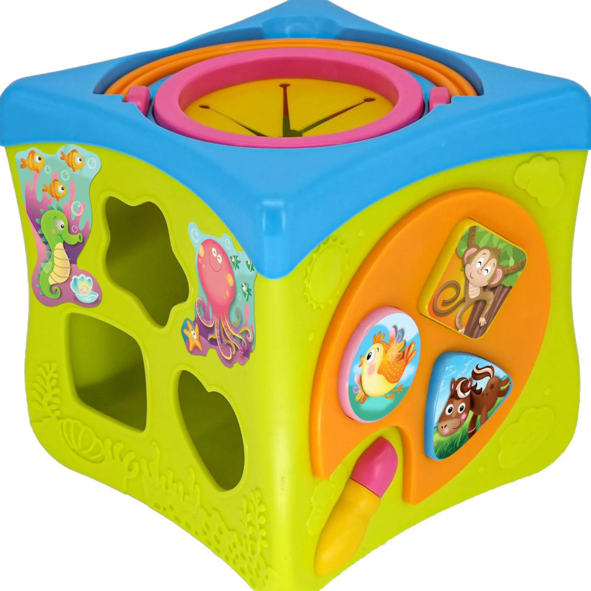 Kiddieland Light & Sound Activity Cube - Music & Animal Play Center