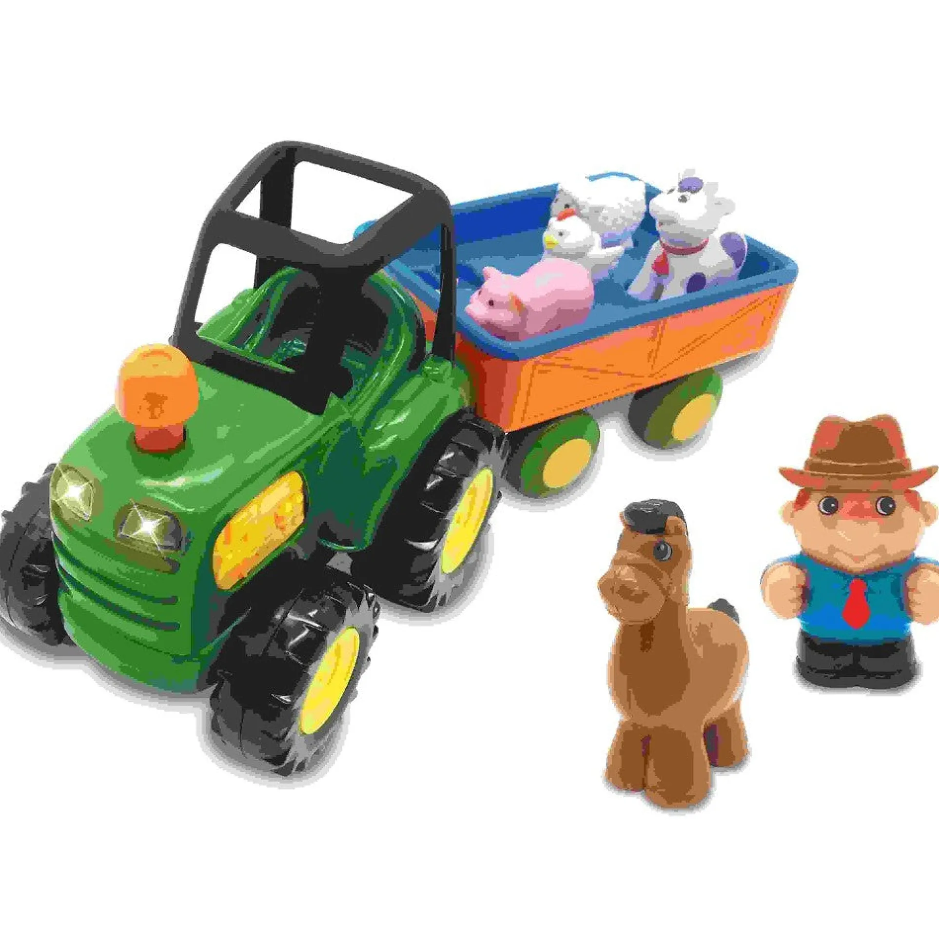 Kiddieland Light N' Sound Farm Tractor Playset with Animals