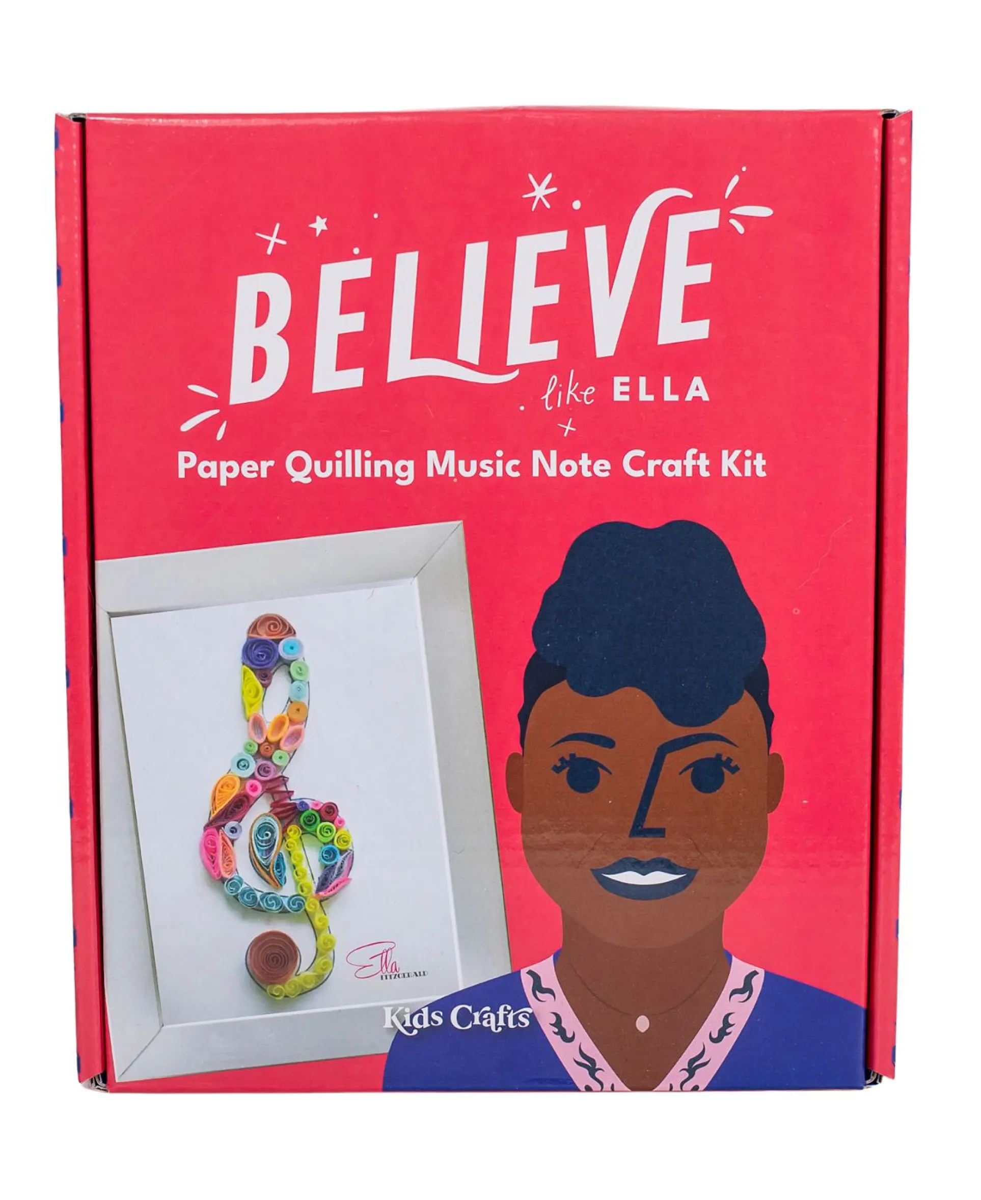 Kids Crafts Believe Like Ella Paper Quilling Music Note Craft Kit with 5x7 Frame