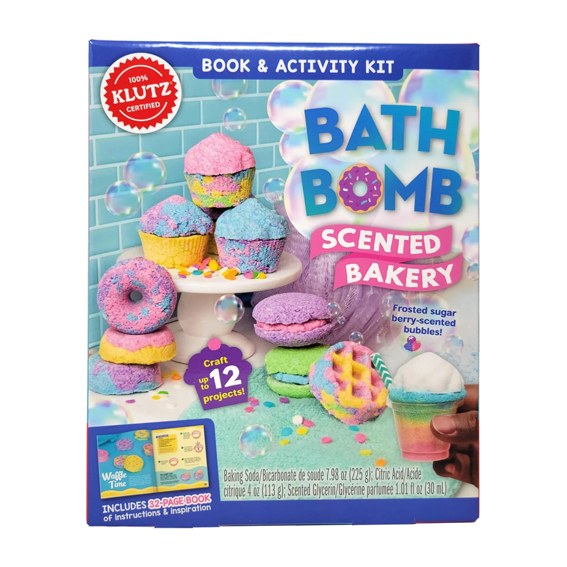 Klutz Bath Bomb Scented Bakery Craft Kit - Create Fizzy Bath Bombs