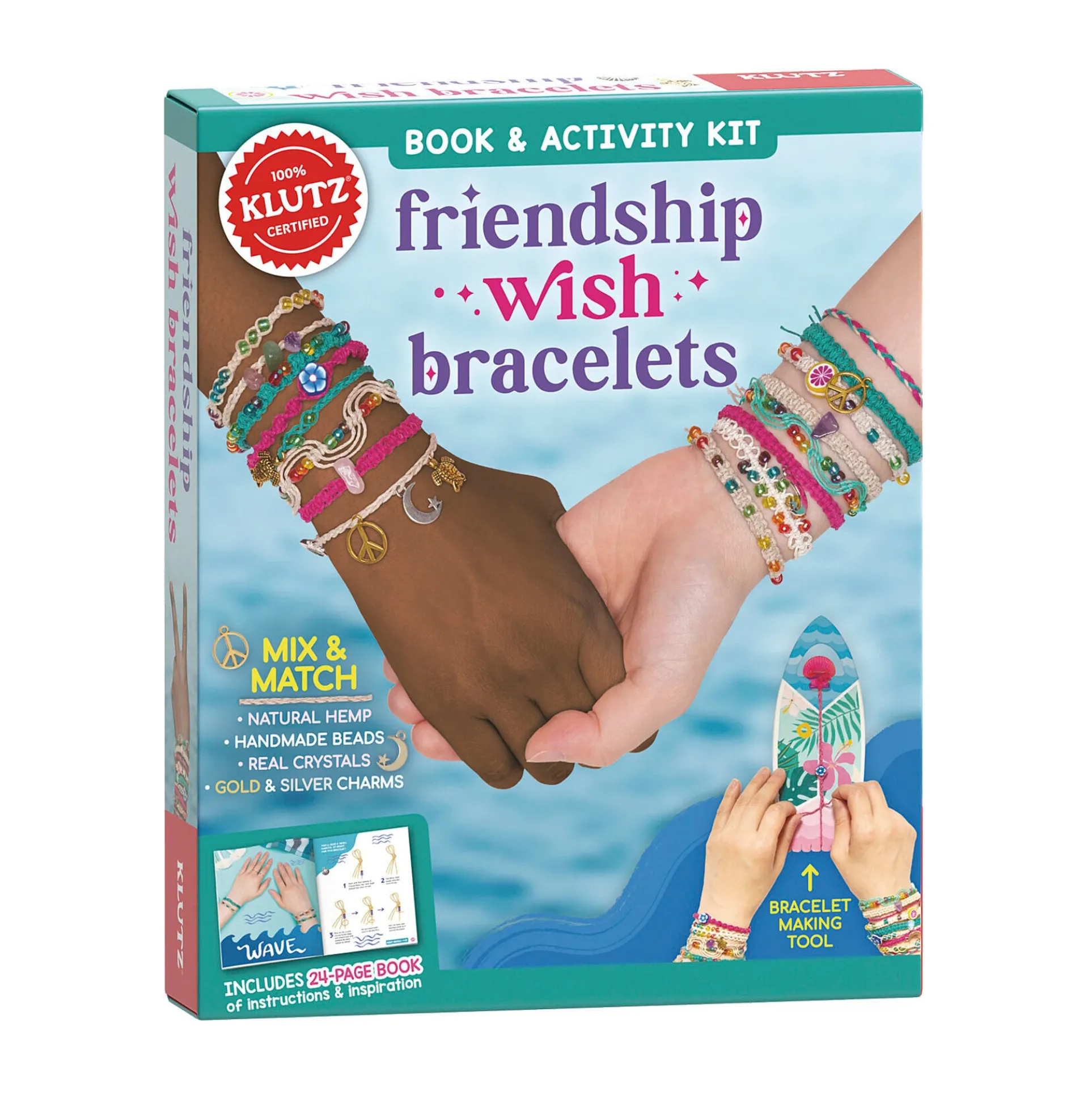 Klutz Beach-Chic Friendship Wish Bracelet Crafting Kit