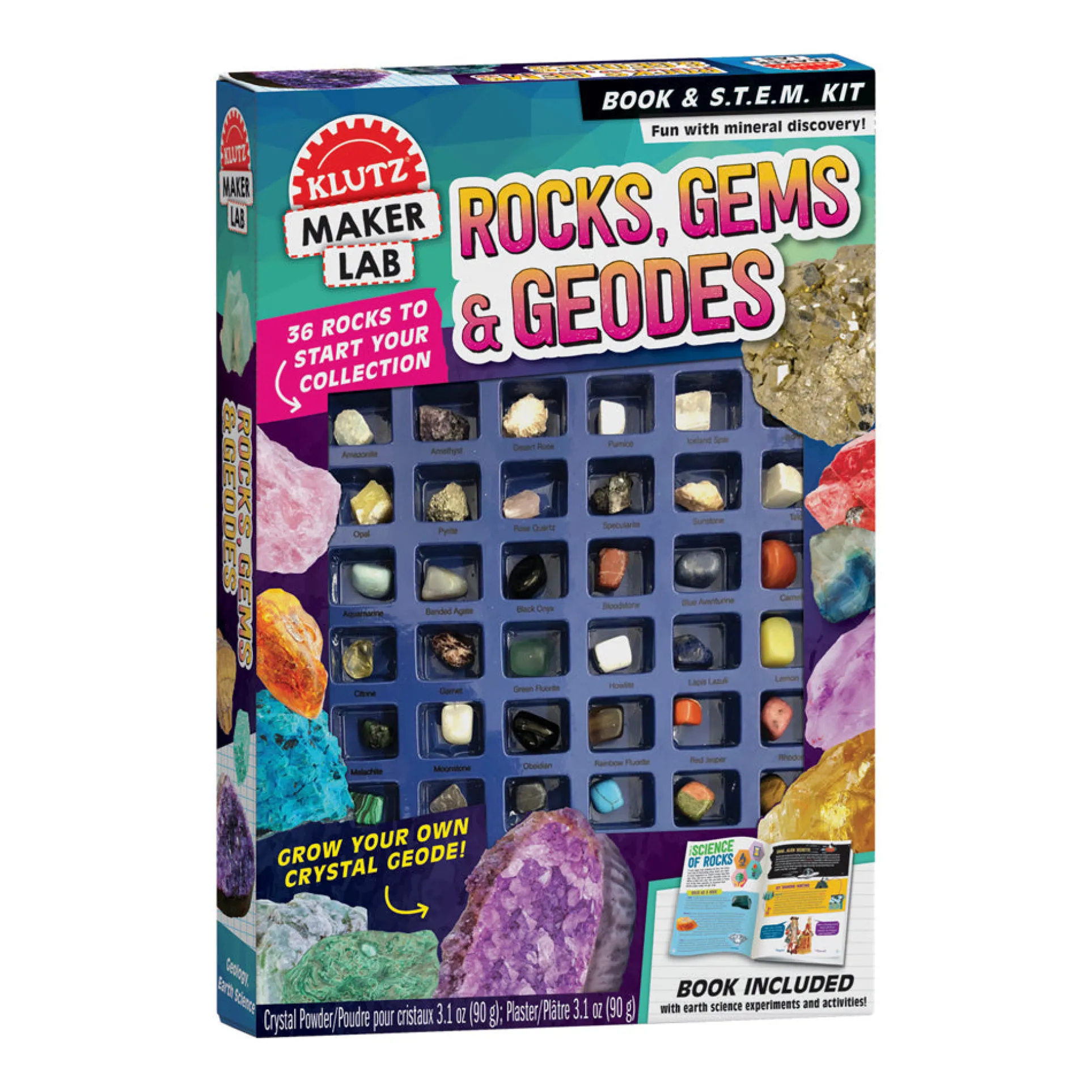 Klutz Maker Lab Rocks, Gems & Geodes Science Kit