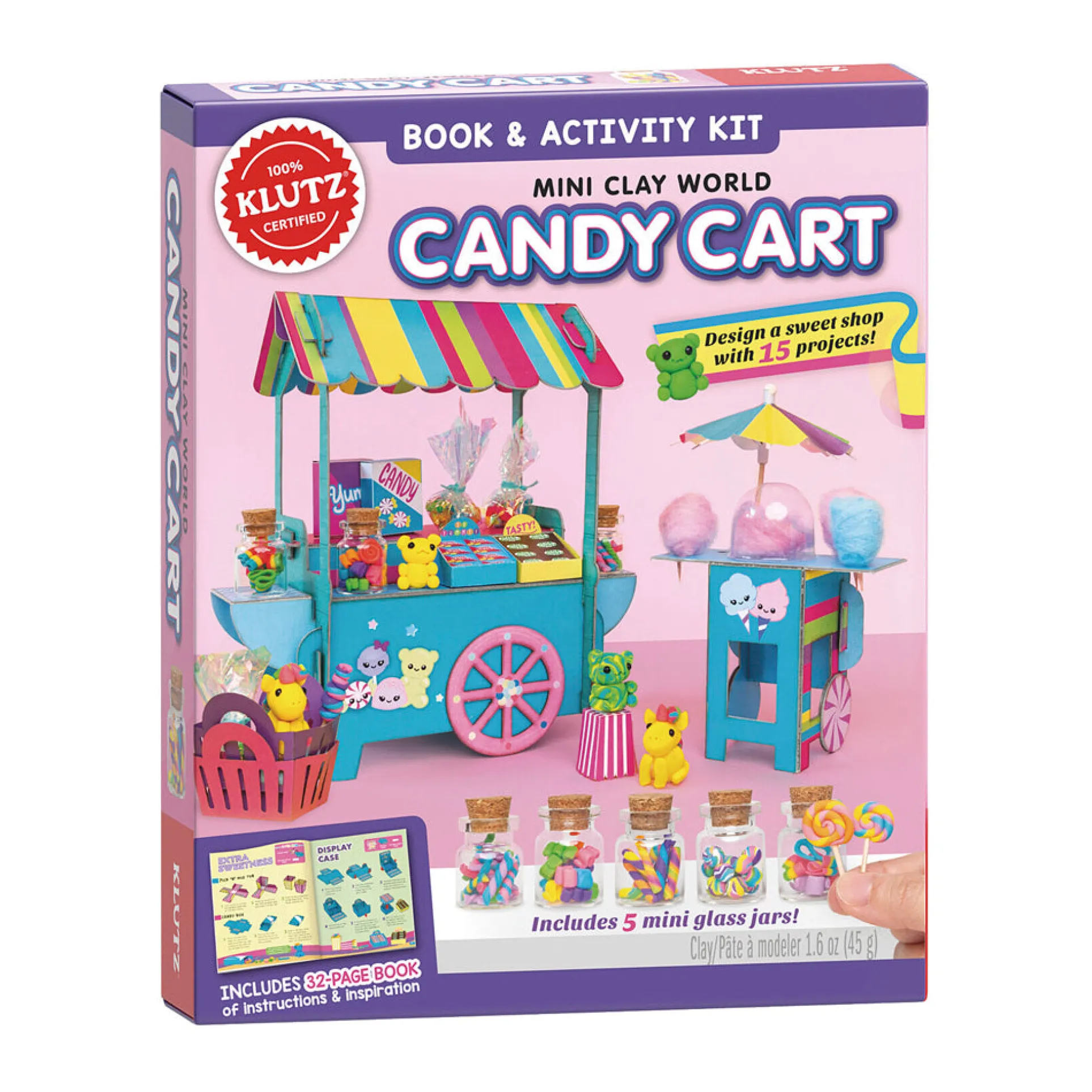 Klutz Mini Clay World Candy Cart Creative Clay Kit