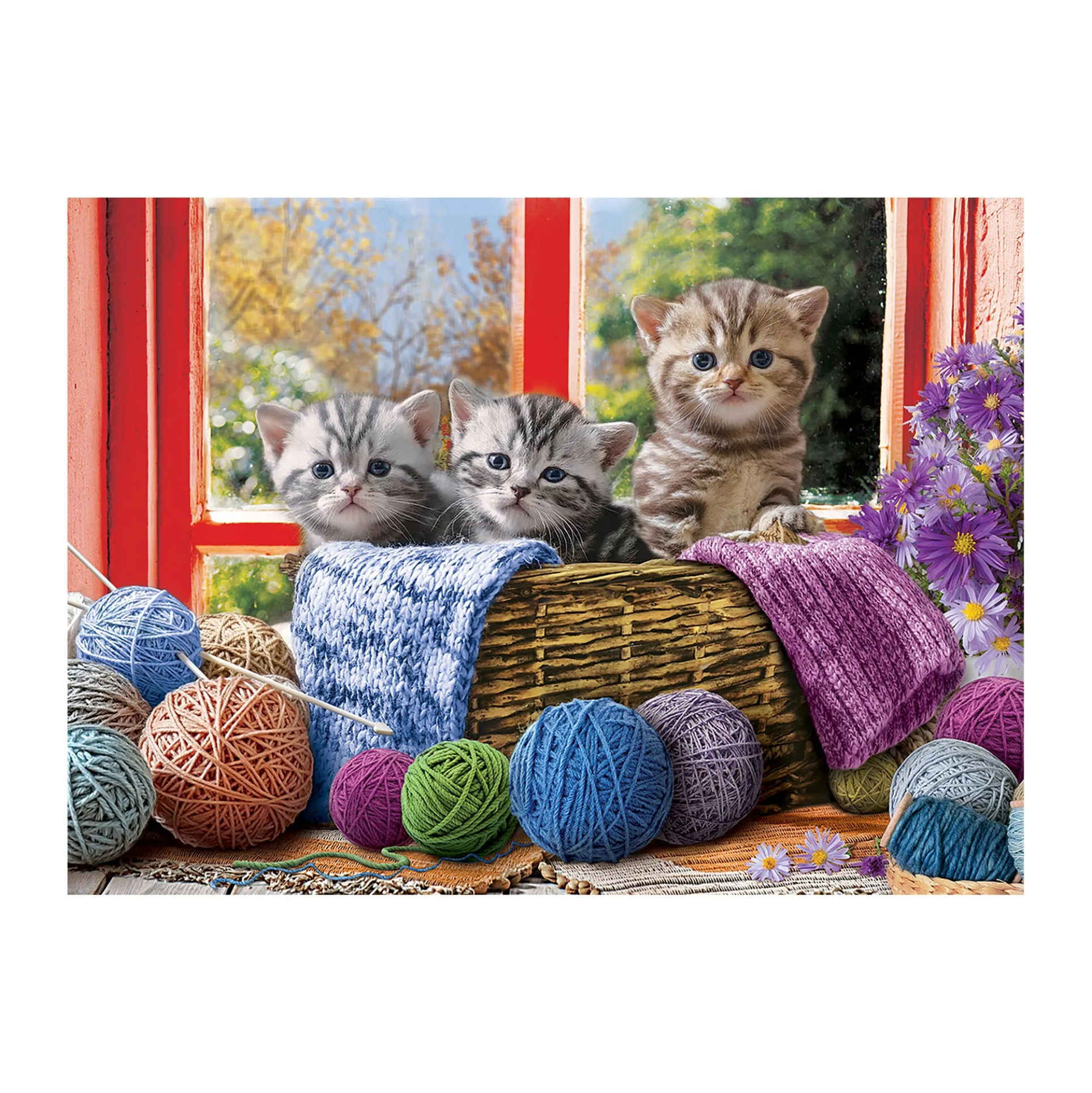 Knittin' Kittens Yarn Adventure Jigsaw Puzzle - 500 pc
