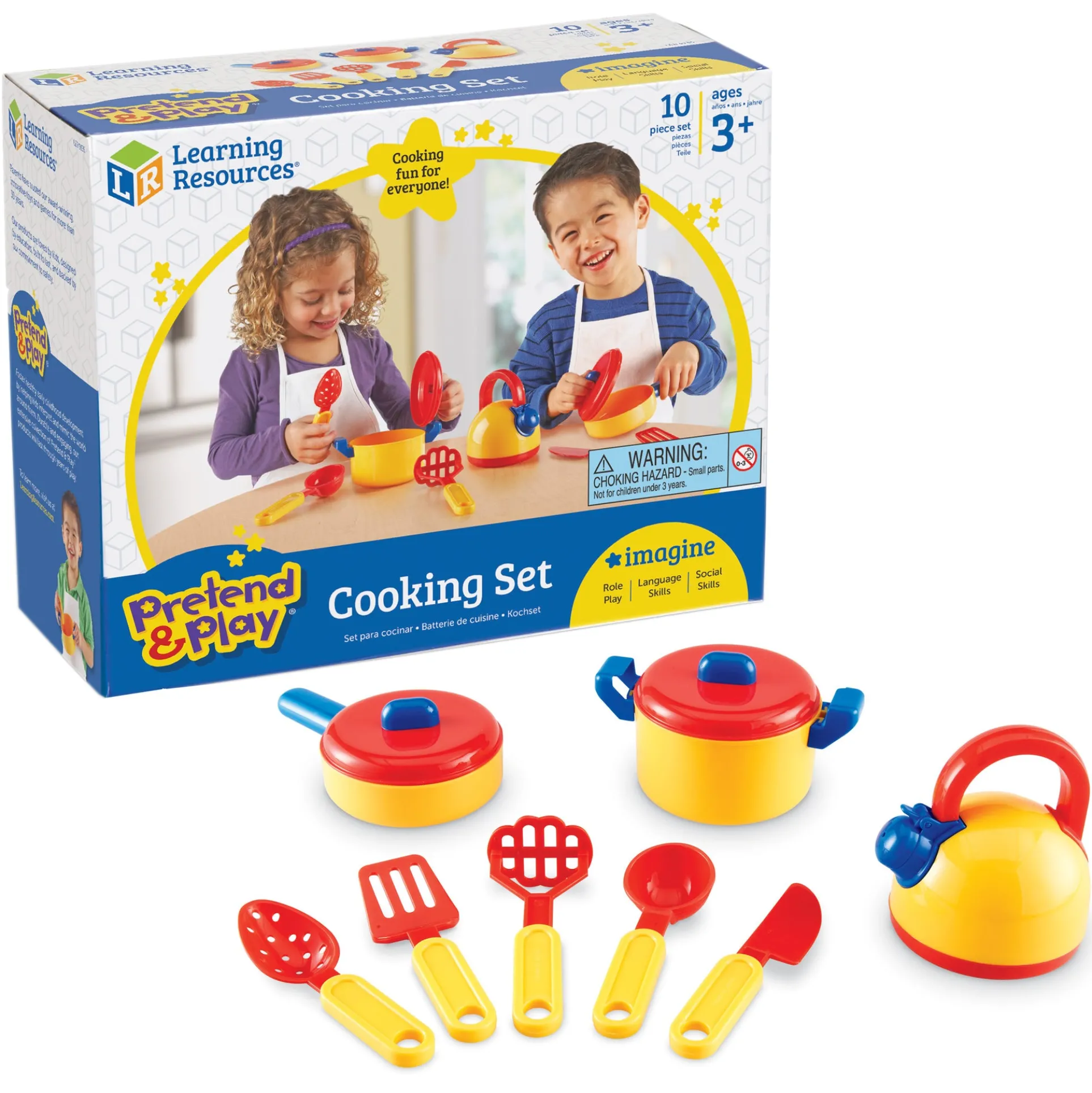Learning Resources 10-Piece Pretend & Play Cooking Set