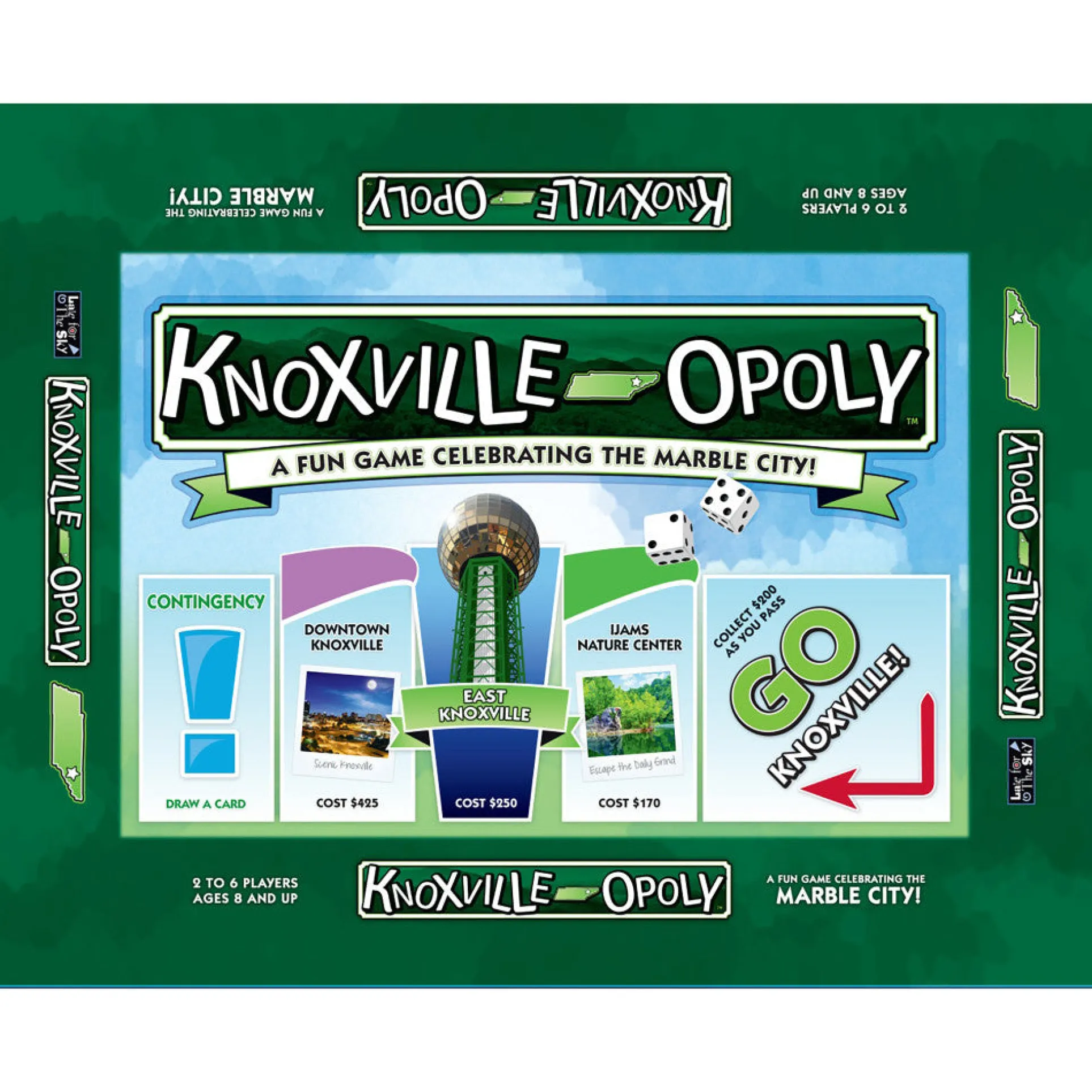 Knoxville-Opoly City Adventure Board Game for Ages 8+