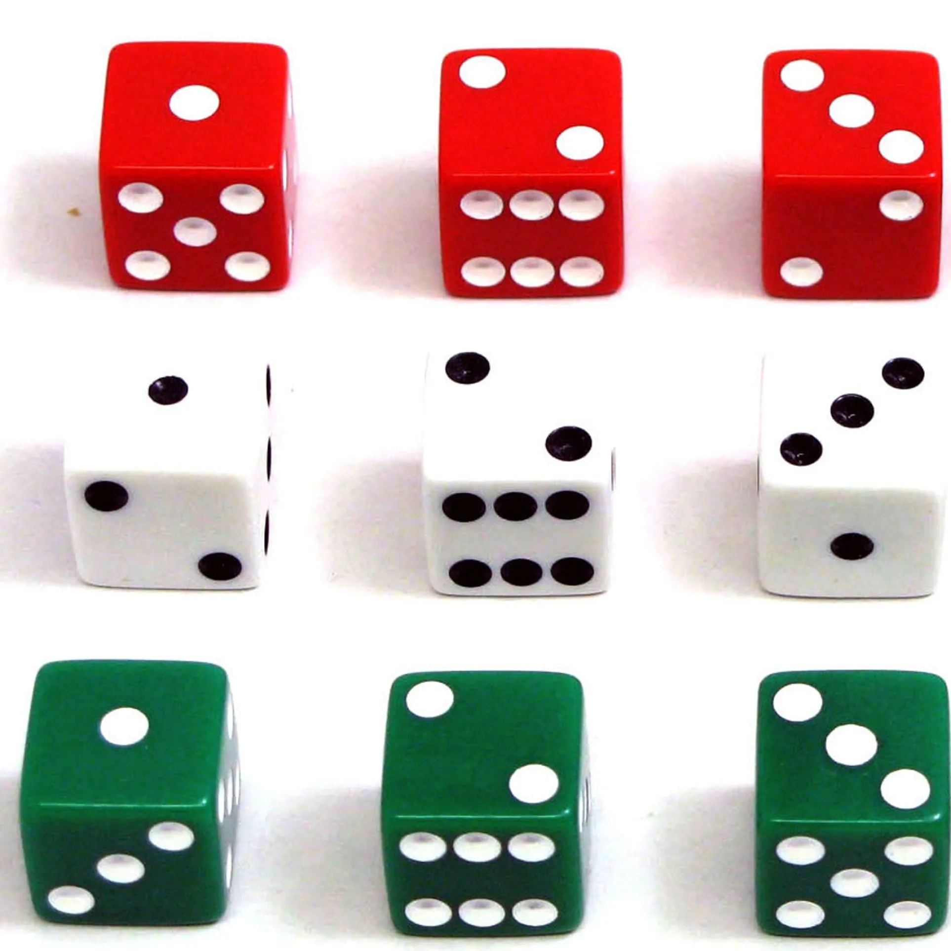 Koplow Games Colorful Classroom Dot Dice Set, 108 Count