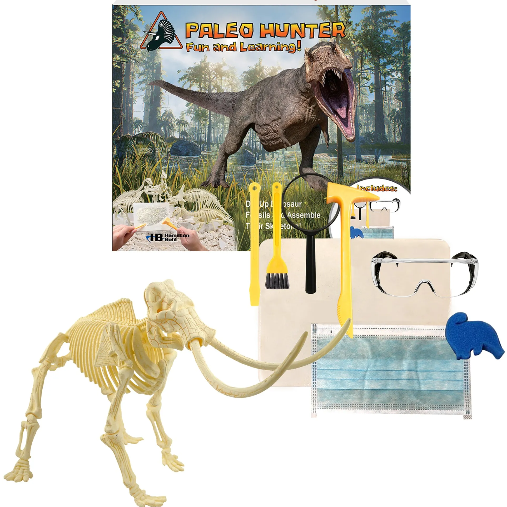 HamiltonBuhl Paleo Hunter Mammoth Rex Dig Kit - STEAM Education Set