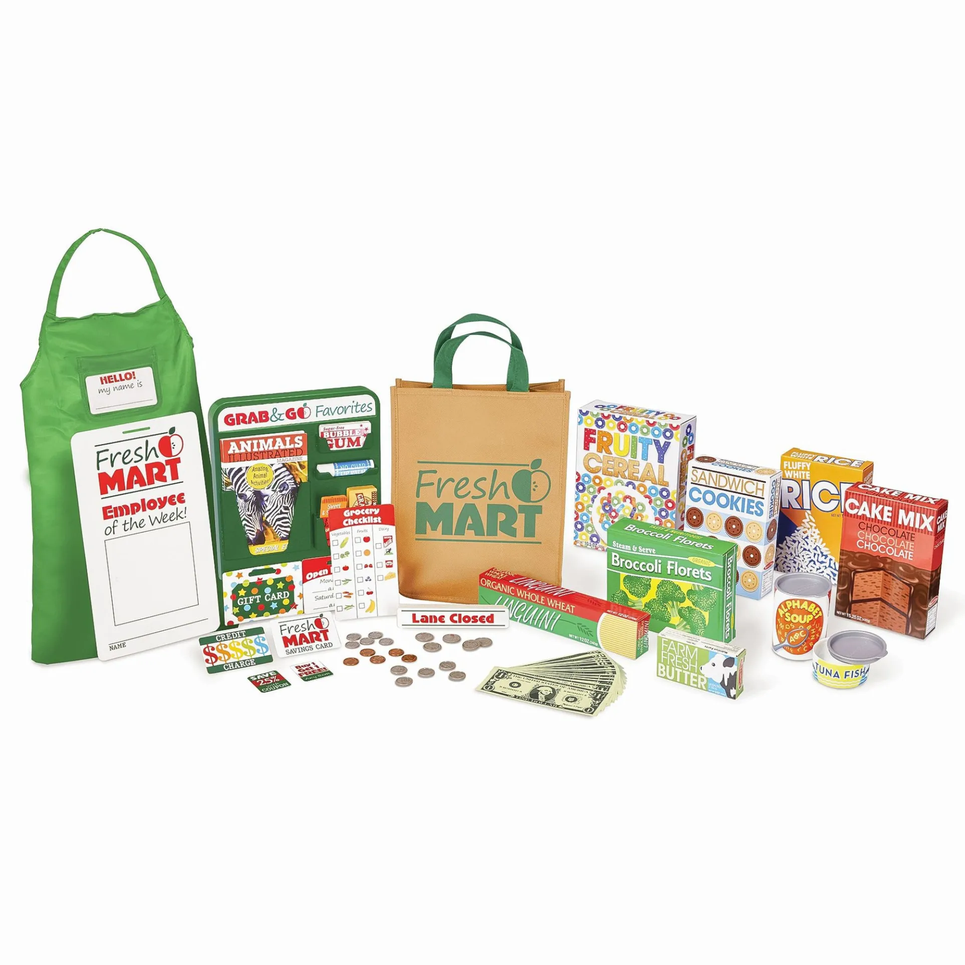 Melissa & Doug Fresh Mart Grocery Store Accessory Set