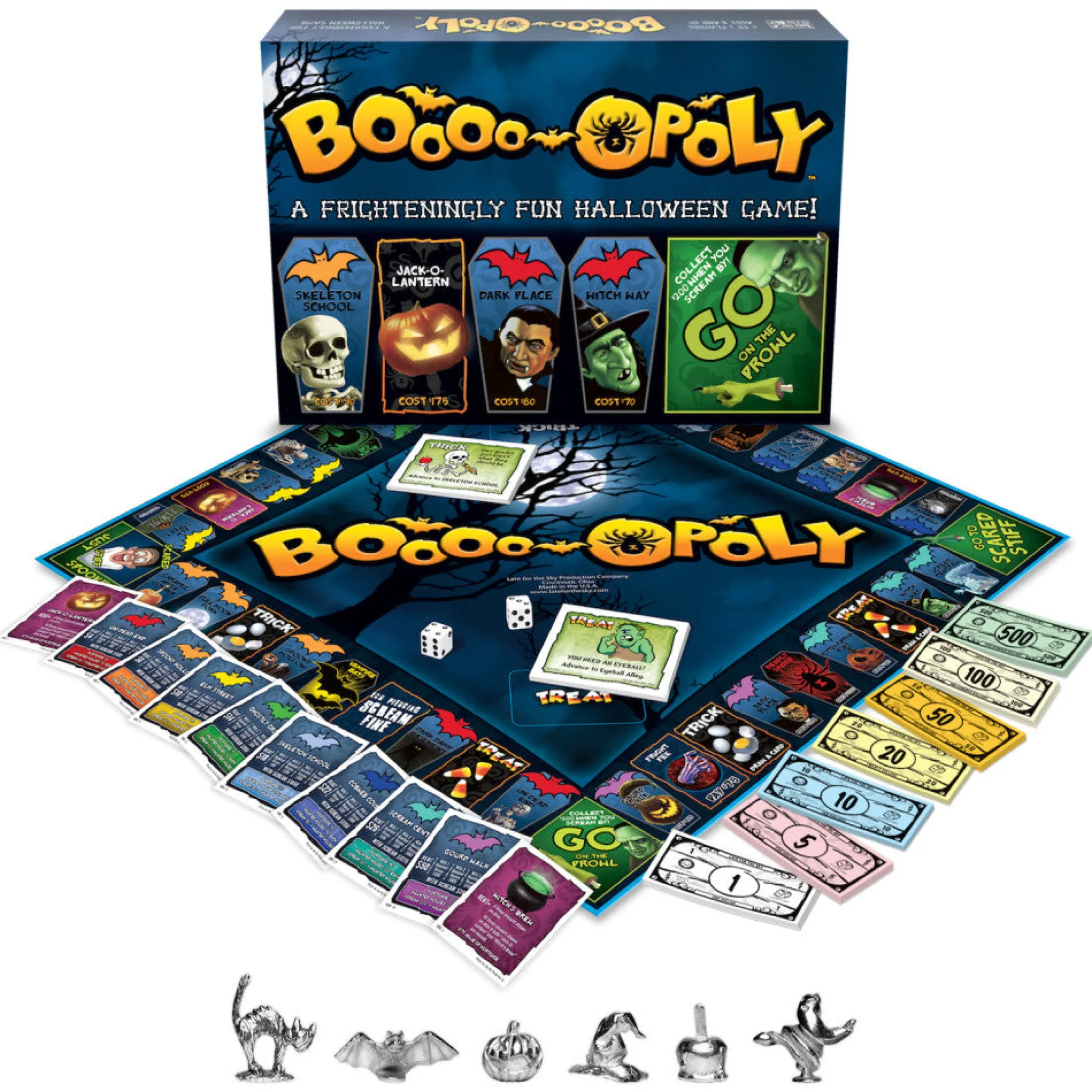 Late for the Sky Boo-Opoly Halloween Themed Board Game