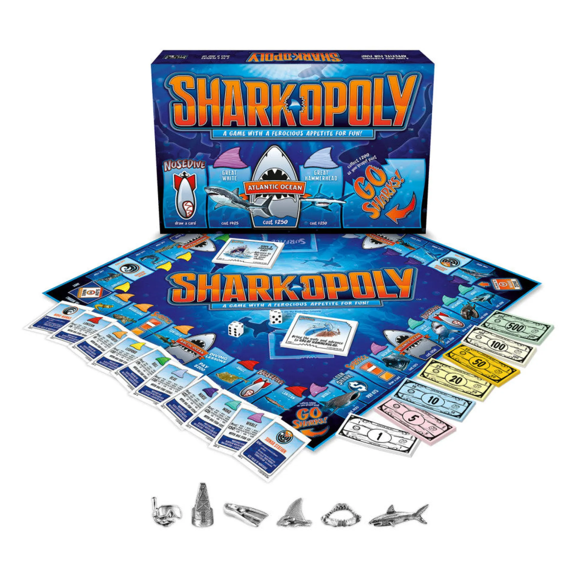Late For The Sky SHARK-opoly Board Game