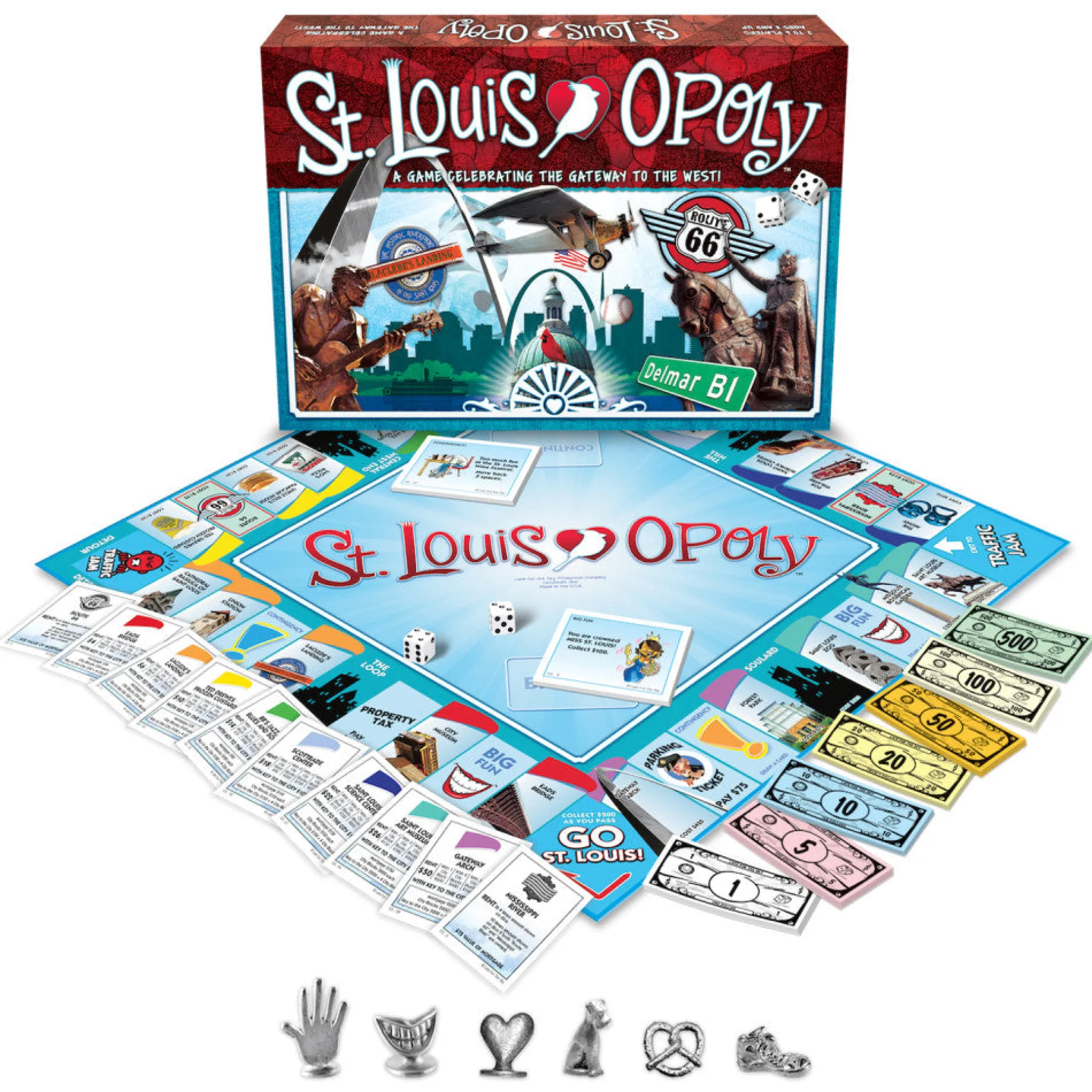 Late for the Sky St. Louis-Opoly Board Game