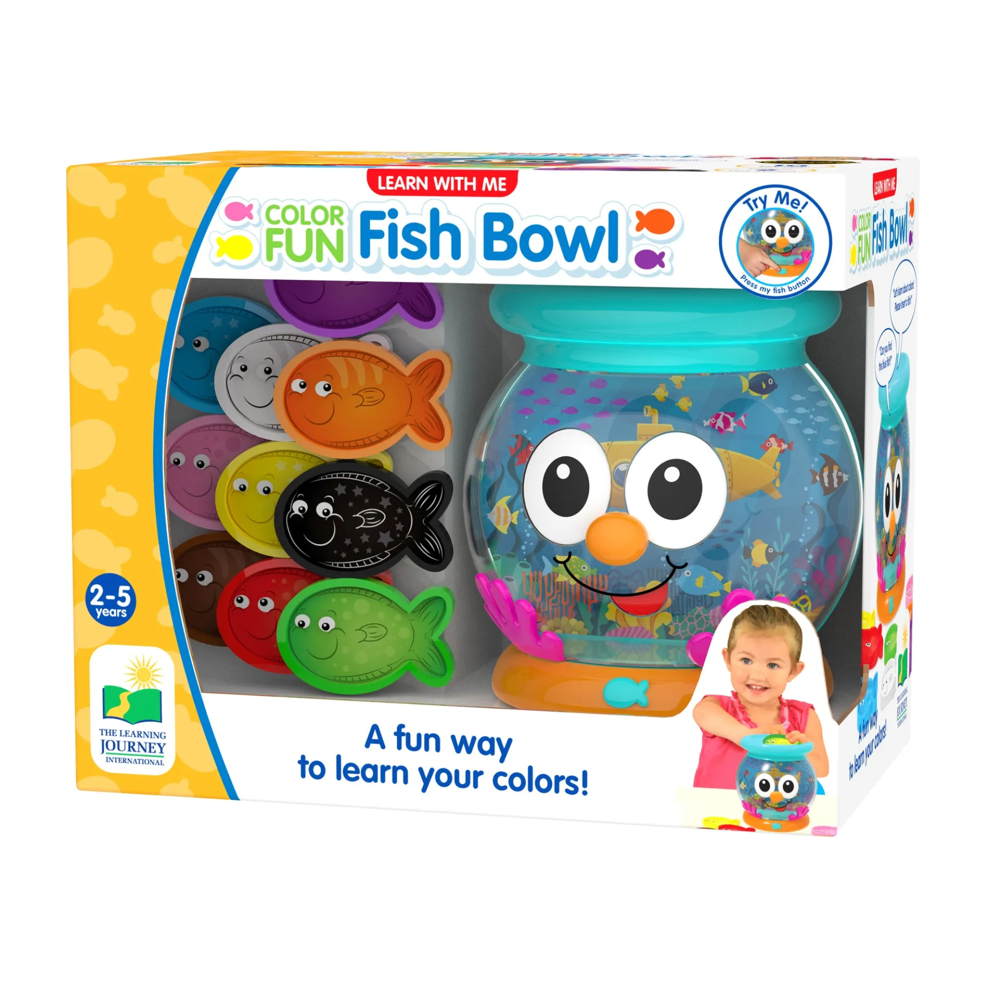 Learn with Me Color Fun Fish Bowl - Interactive Color Matching Game