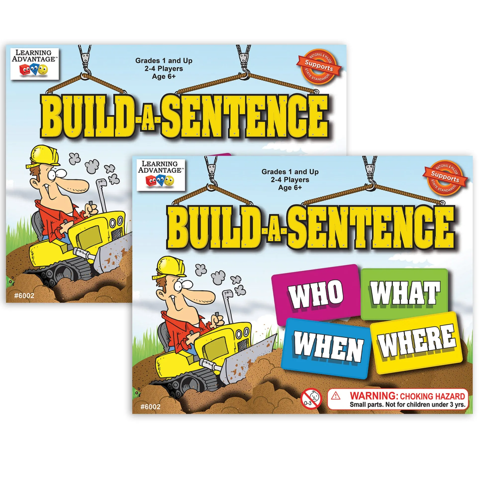 Learning Advantage Build-A-Sentence Game - Double Pack Delight