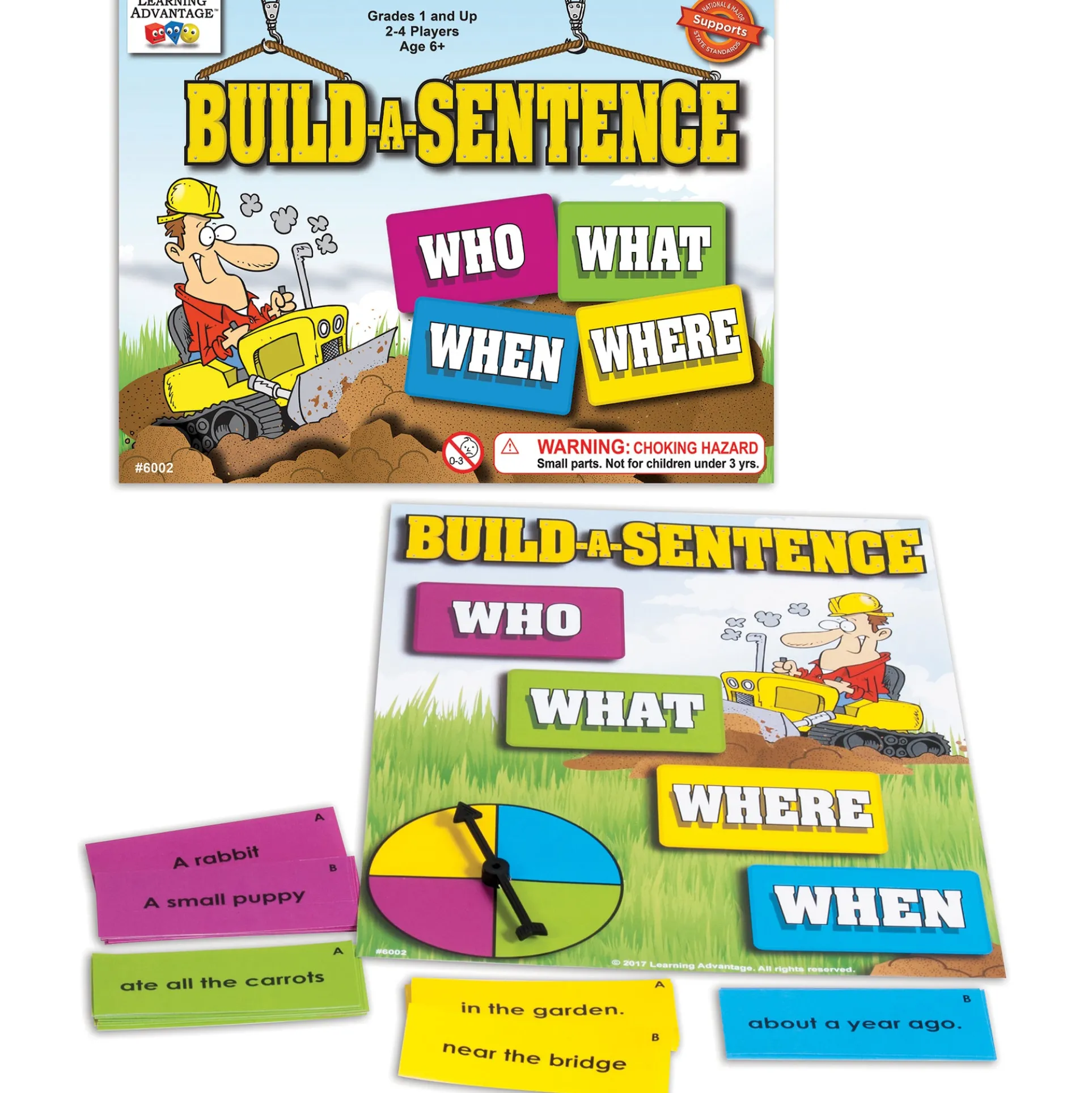 Learning Advantage Build-A-Sentence Game - Double Pack Delight