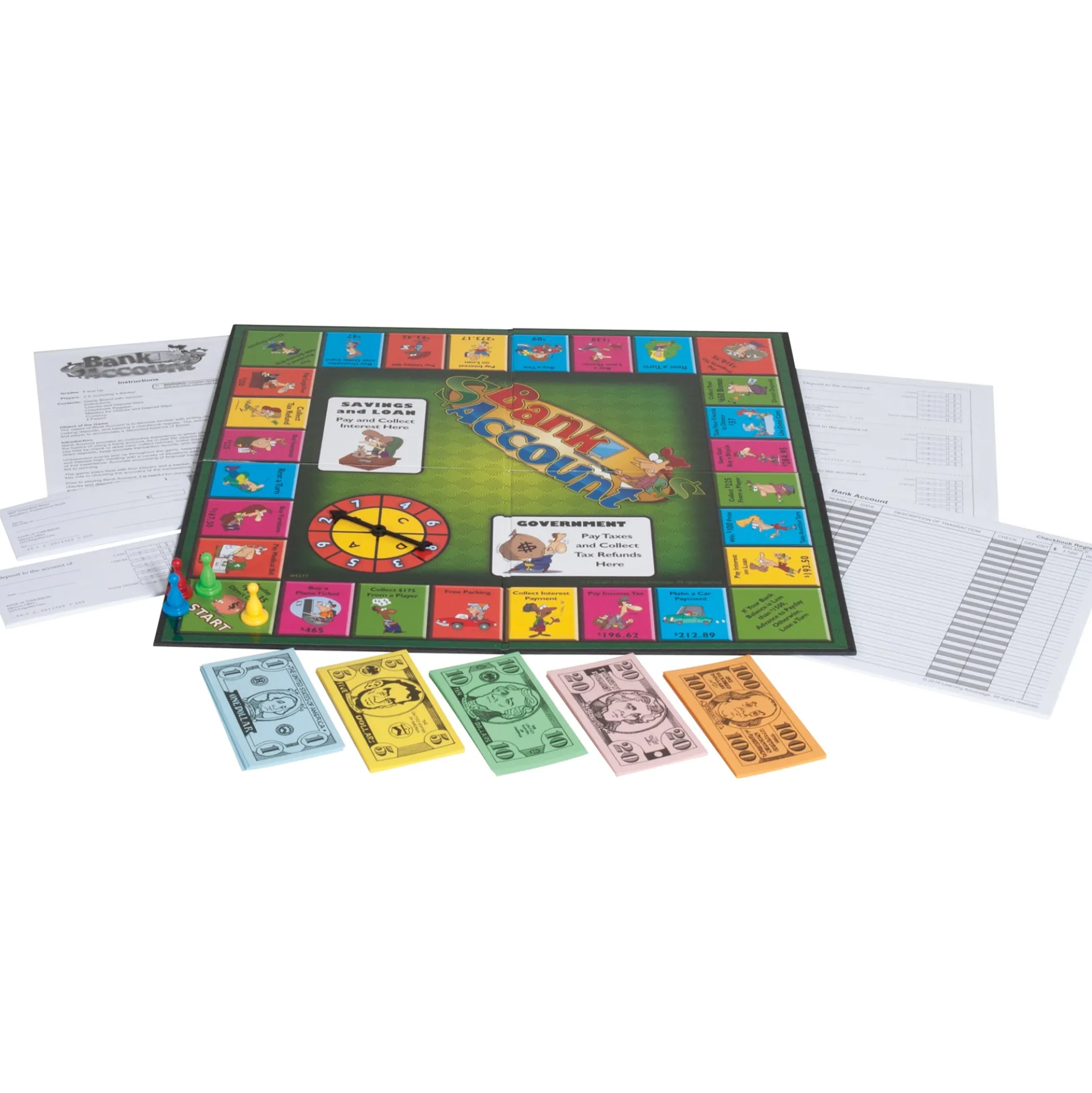 Learning Advantage Bank Account Simulation Game - Educational Financial Board Game