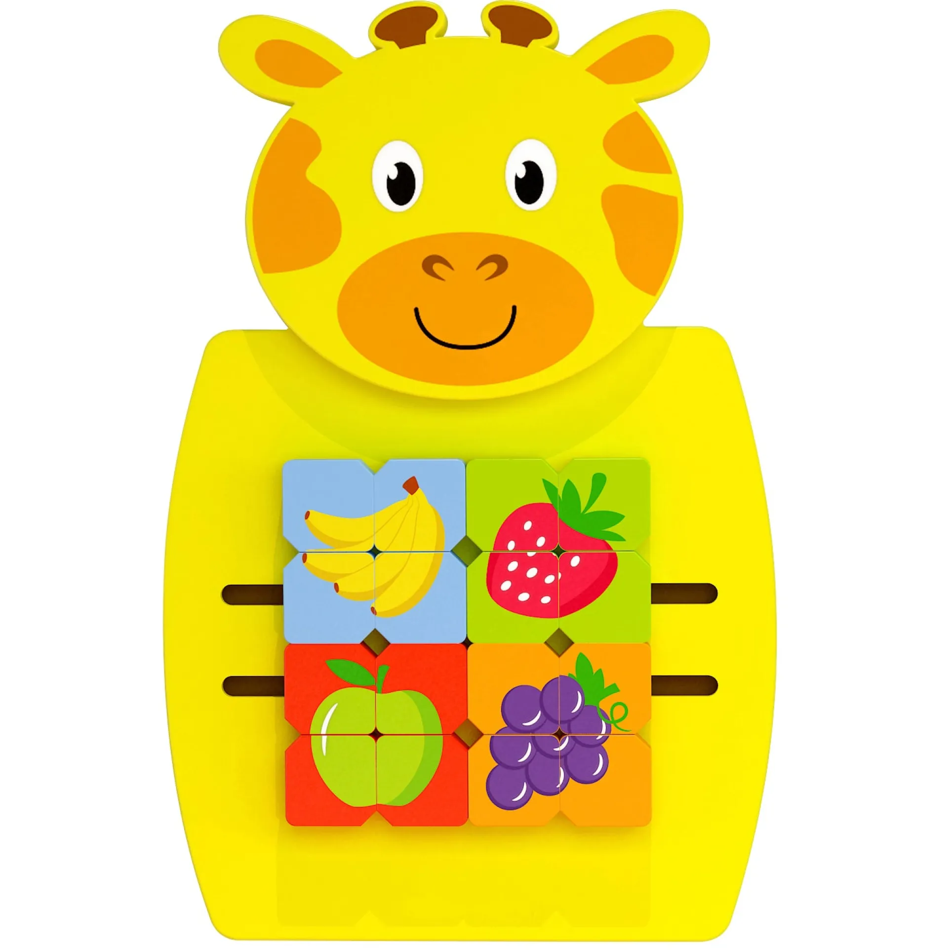 Learning Advantage Giraffe Activity Wall Panel - Yellow - Toddler Educational Toy