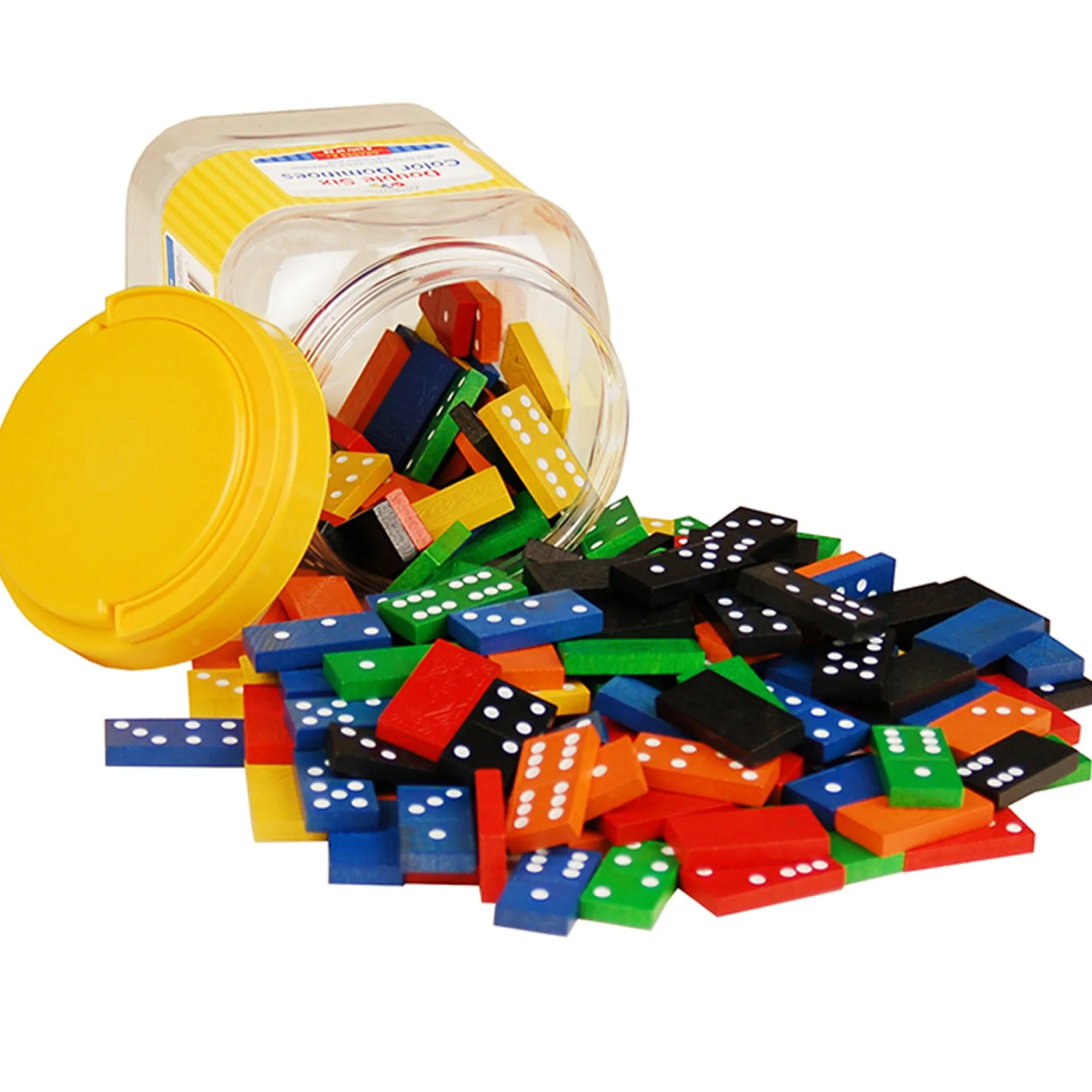 Learning Advantage Double Six Colorful Dominoes Set - 168 Pieces