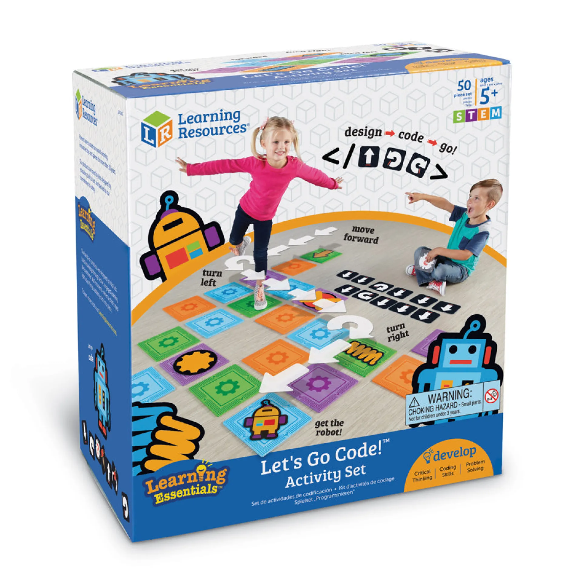Learning Essentials - Let's Go Code! Activity Set - Interactive Coding for Kids