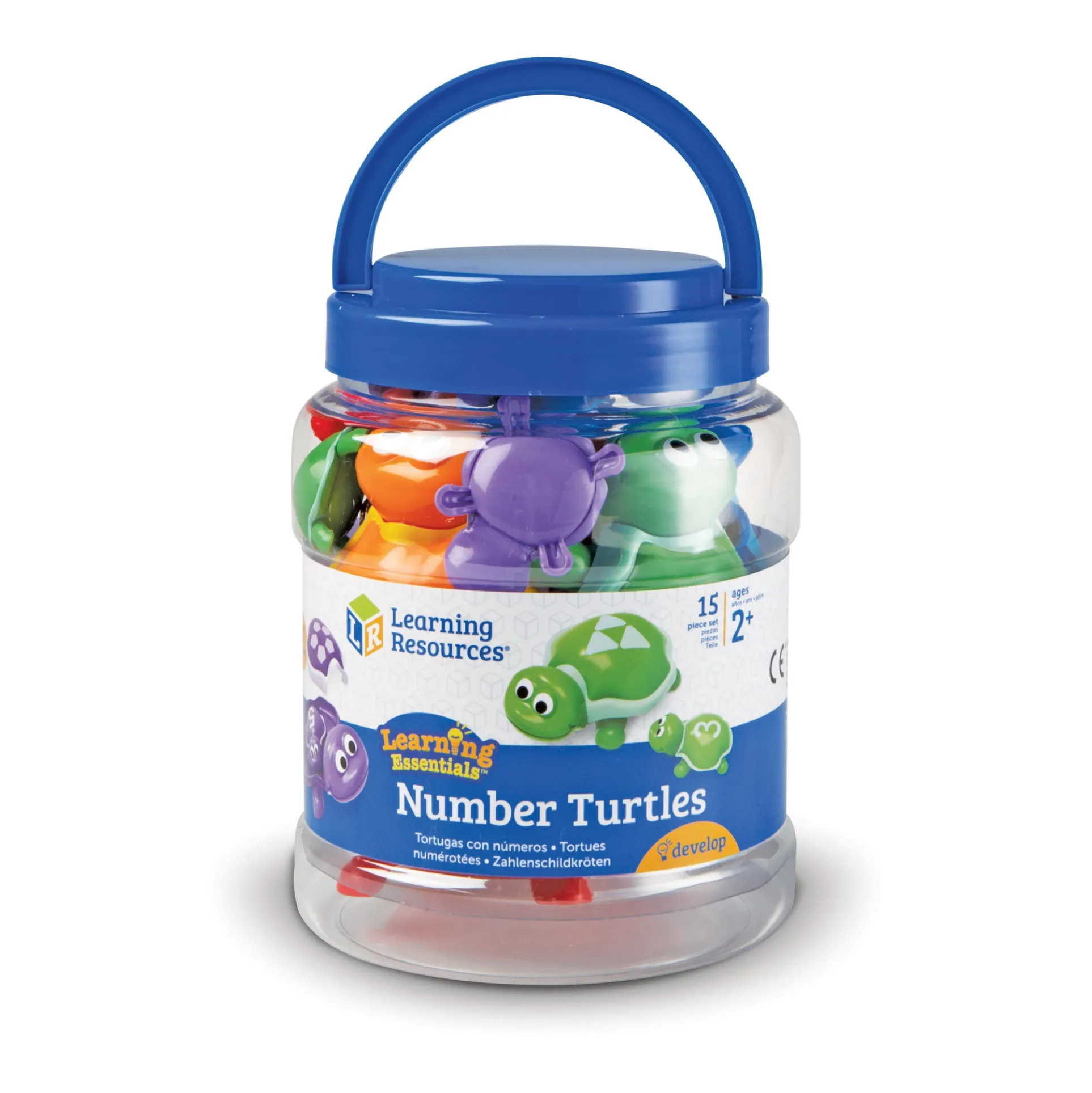 Learning Essentials Snap-n-Learn Number Turtles - Colorful Counting and Matching Game
