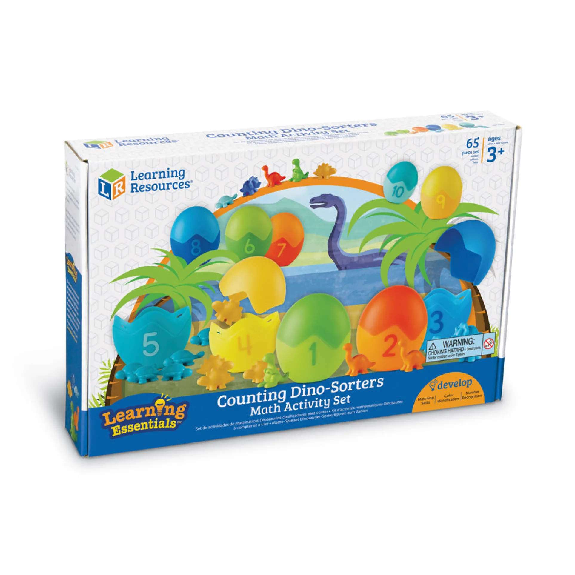 Learning Essentials Counting Dino-Sorters Math Set - Educational Dinosaur Themed Activity
