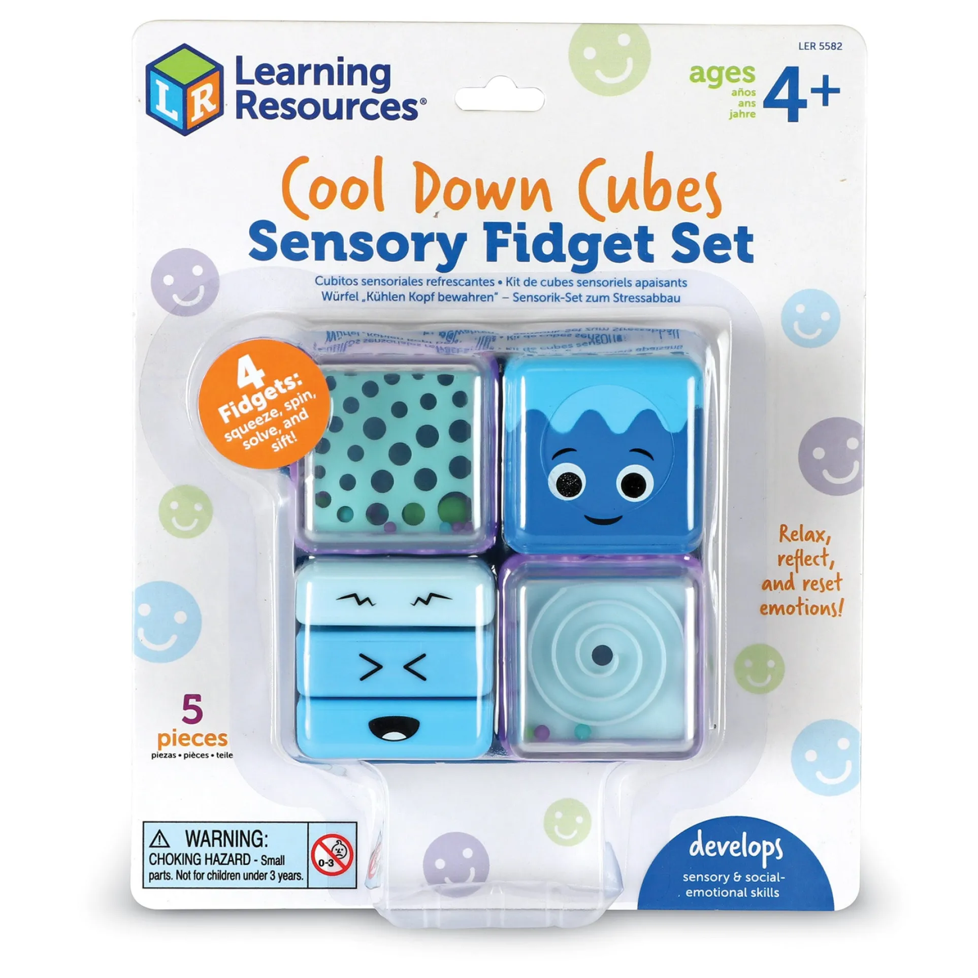 Learning Resources Cool Down Cubes Sensory Fidget Set