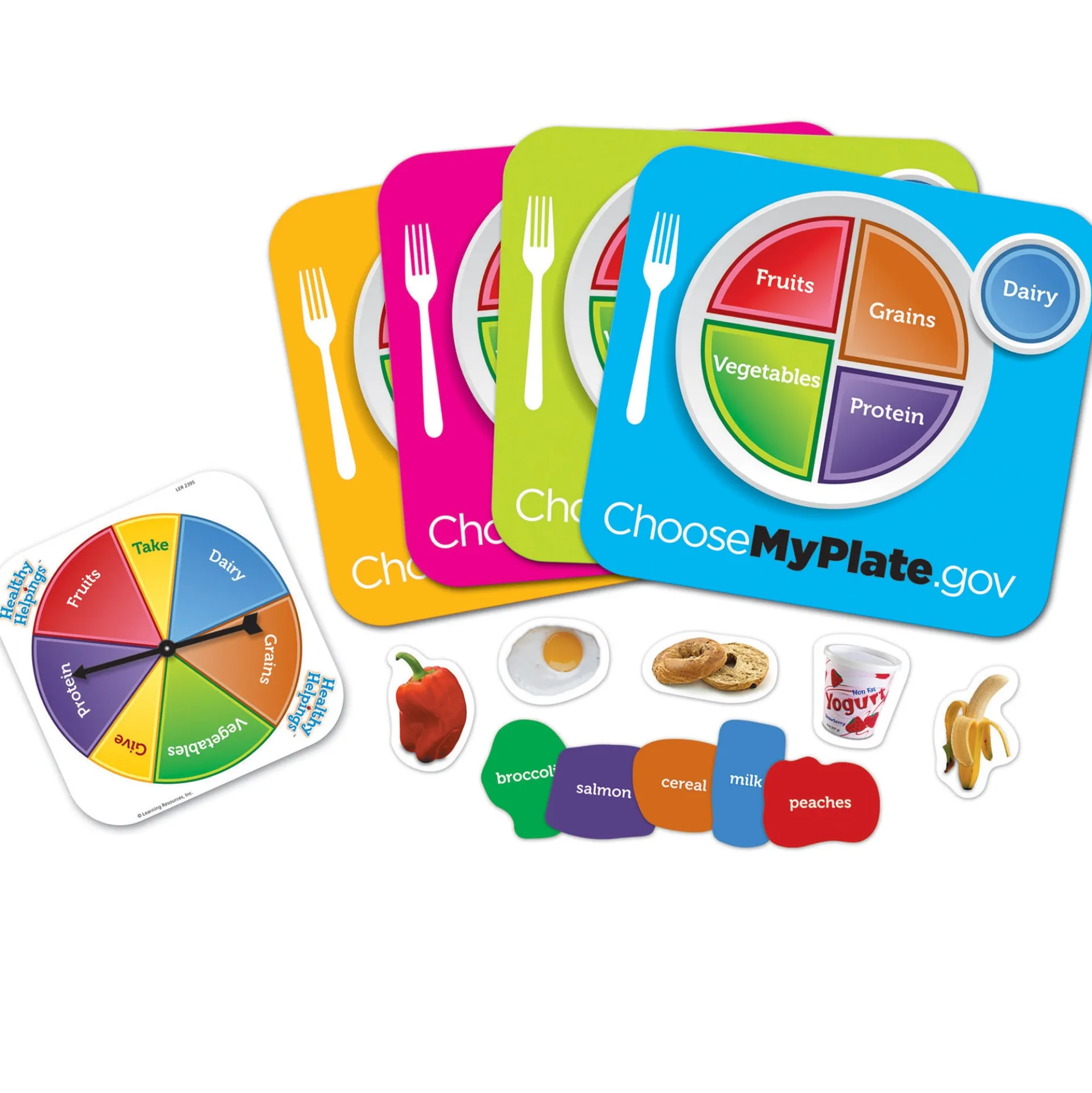 Learning Resources Healthy Helpings MyPlate Nutritional Game