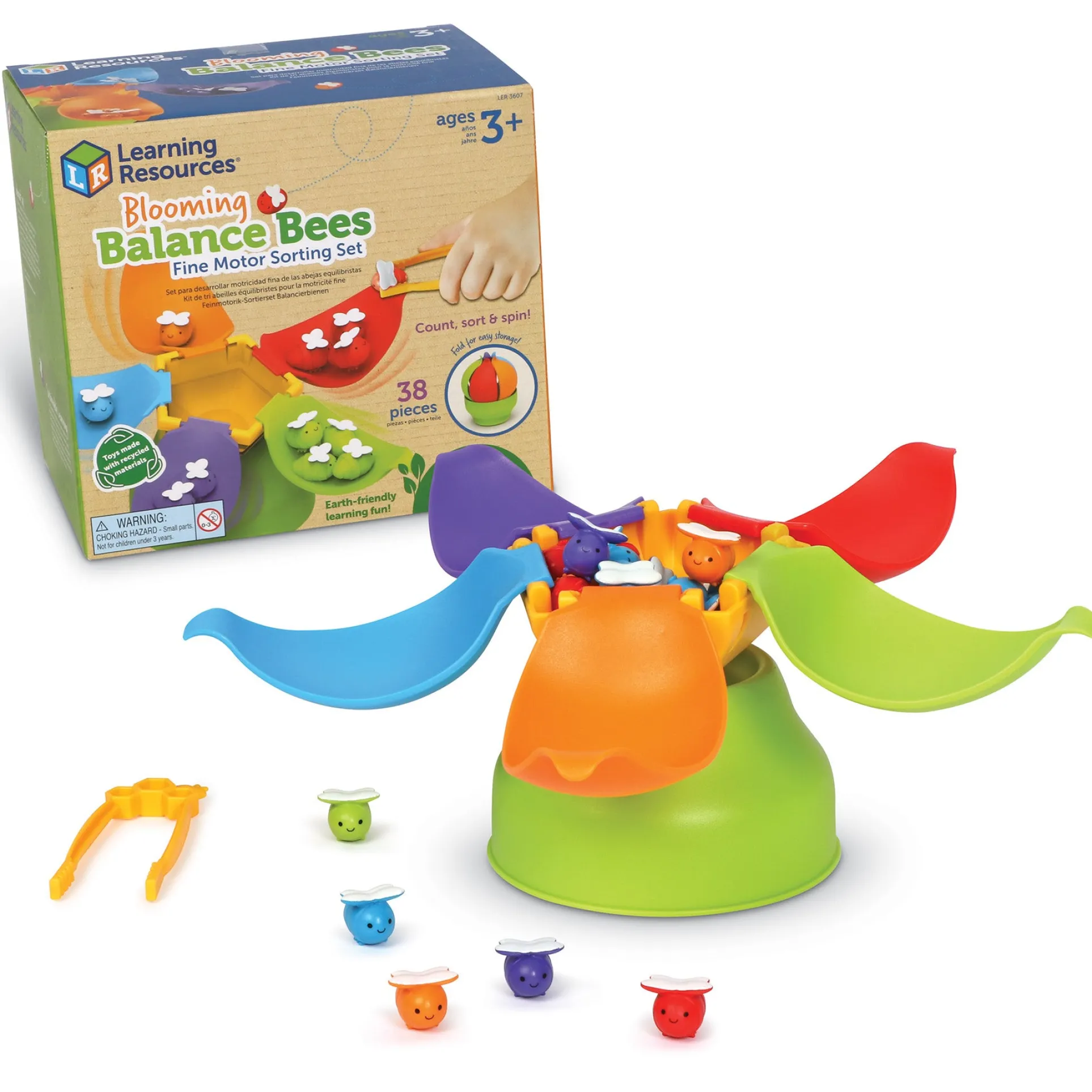Learning Resources Balancing Bees Fine Motor Sorting Set - Eco-Friendly Learning Toy