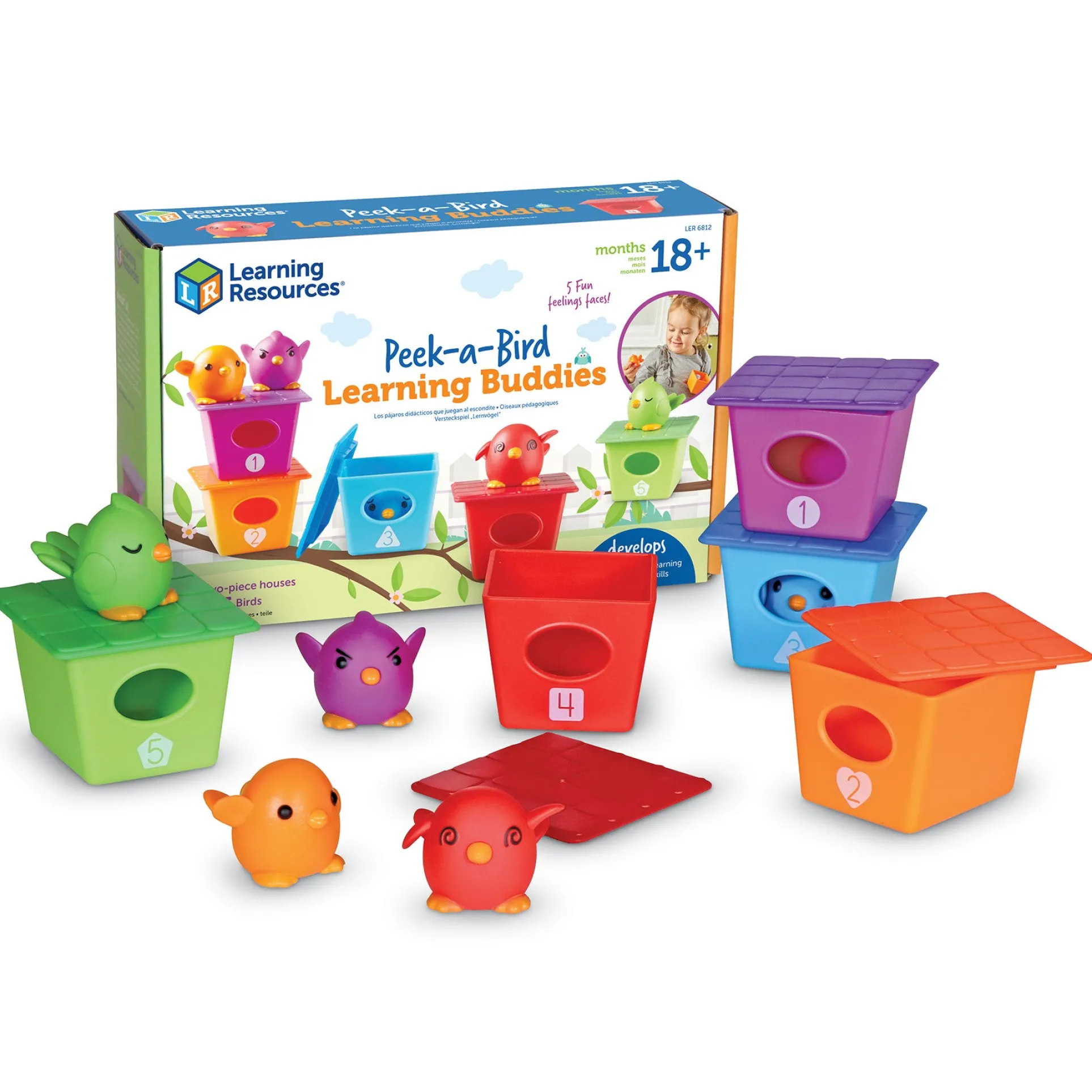 Learning Resources Peek-a-Bird Learning Buddies - Interactive Educational Toy