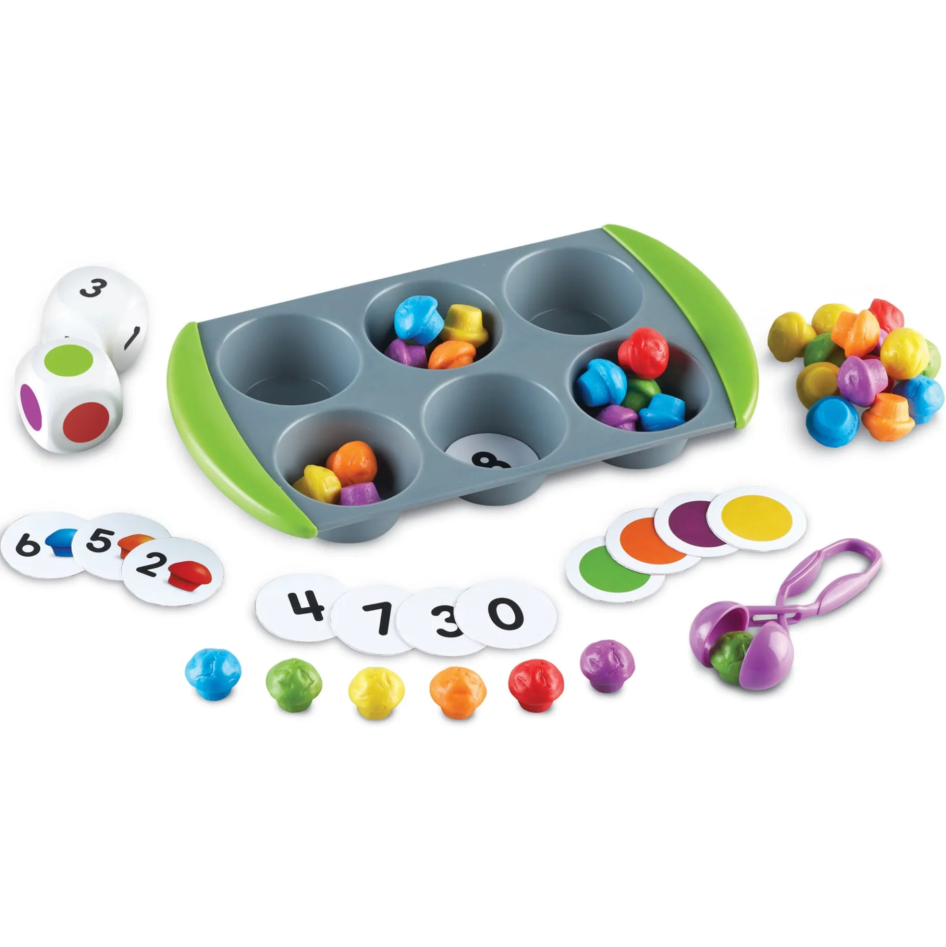Learning Resources Mini Muffin Match Up - Color and Number Educational Game