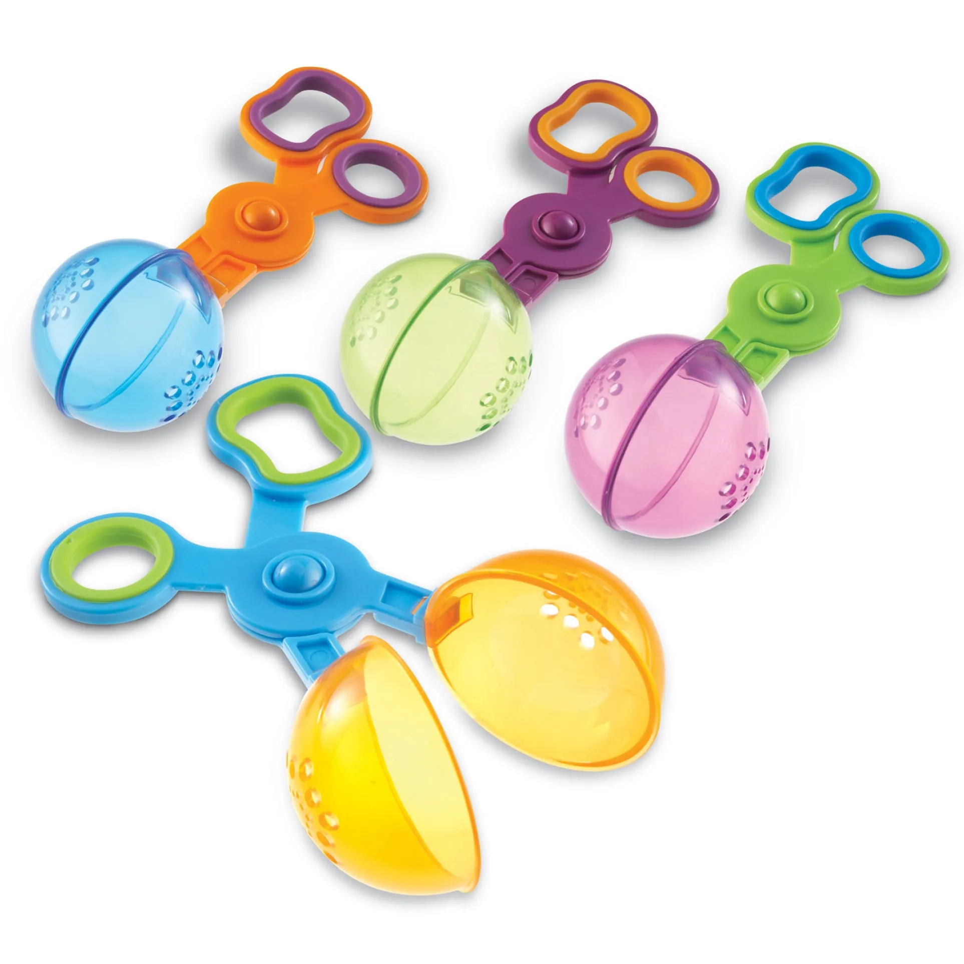 Learning Resources Handy Scoopers - Colorful Fine Motor Tool Set, 4 Pieces