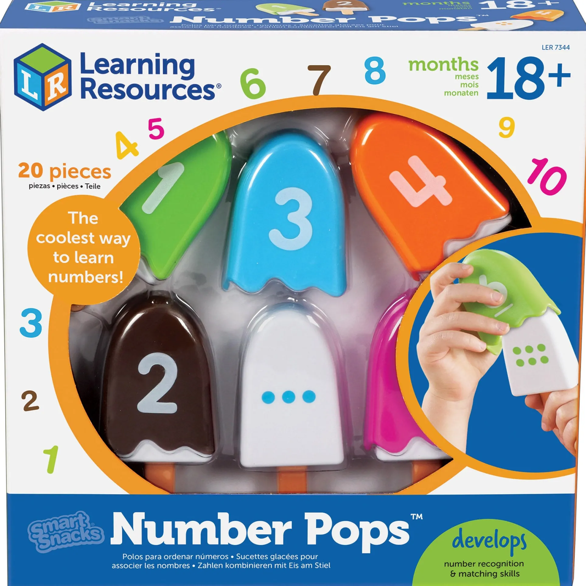 Learning Resources Smart Snacks NumberPOPS - Interactive Counting Ice Cream Toy