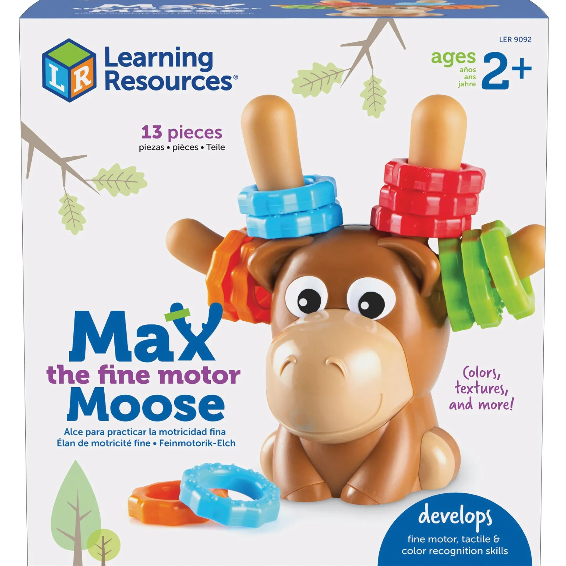 Learning Resources Max The Fine Motor Moose - Colorful Interactive Toy