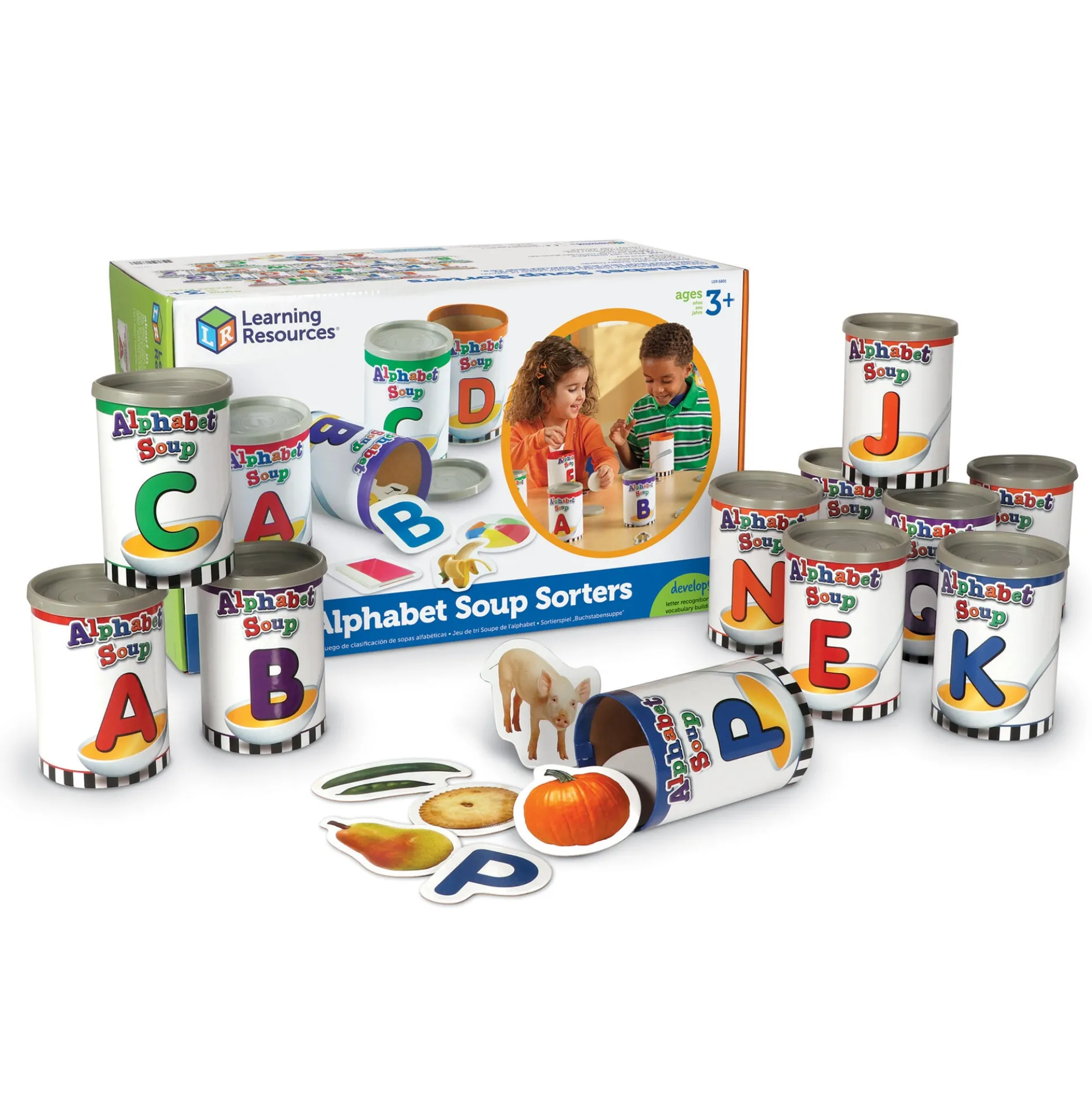 Learning Resources Alphabet Soup Sorters - Early Literacy Fun
