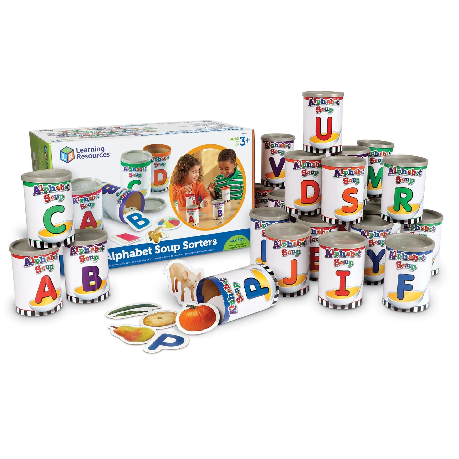 Learning Resources Alphabet Soup Sorters - Early Literacy Fun