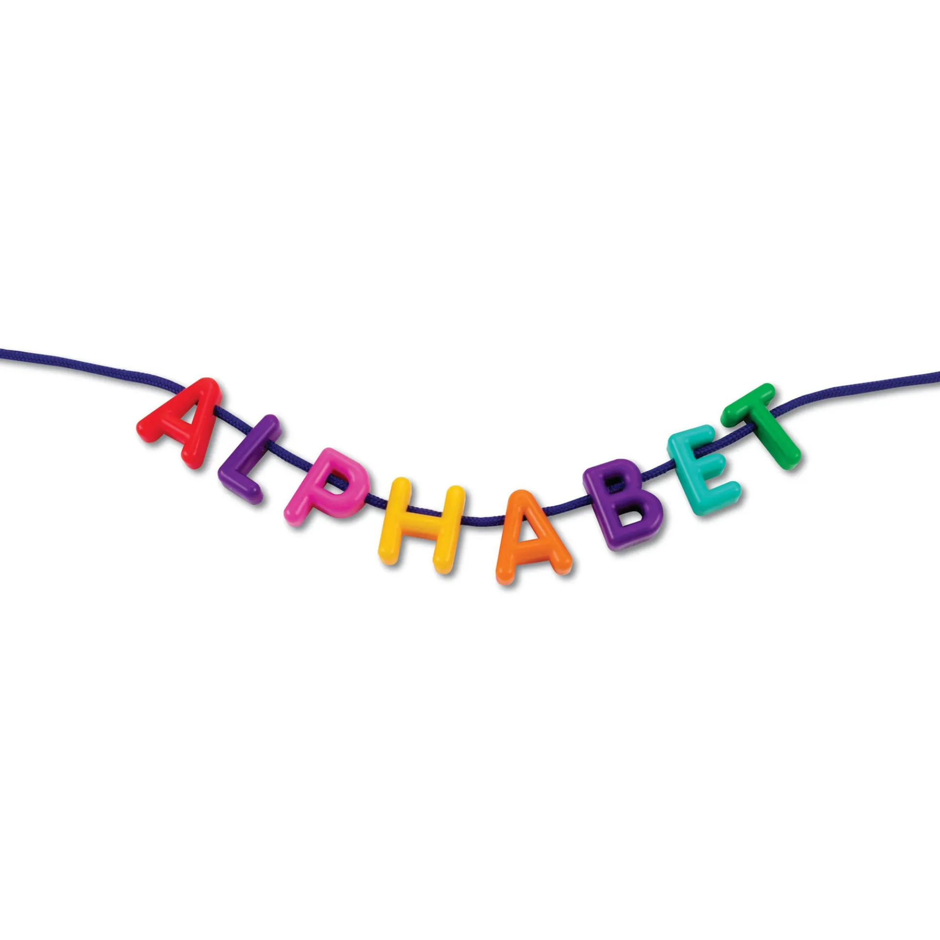 Learning Resources Alphabet Lacing Set - Uppercase Plastic Letters, 260 Pieces with 15 Laces