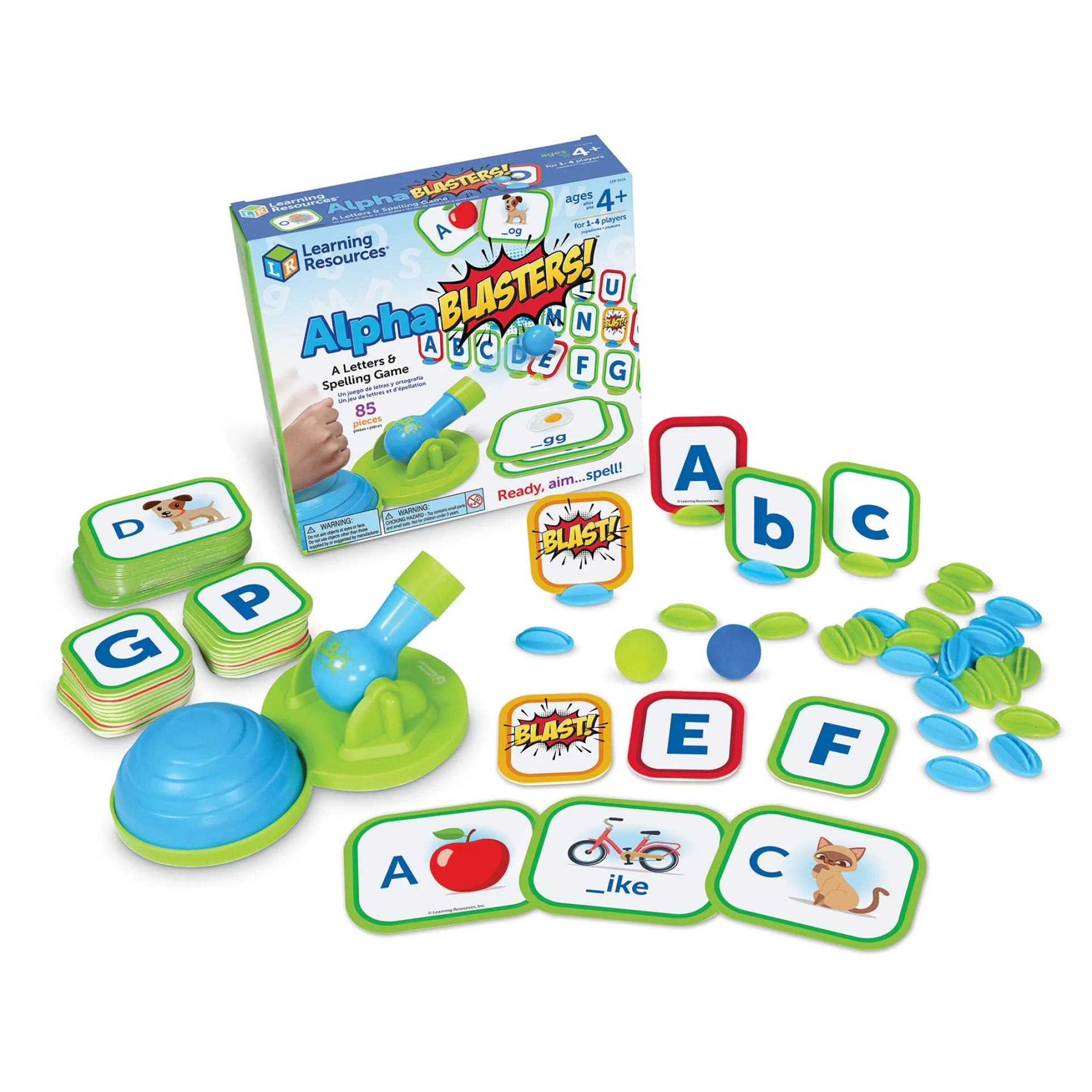 Learning Resources Alphablast! - Spelling & Alphabet Game - Foam Ball Fun