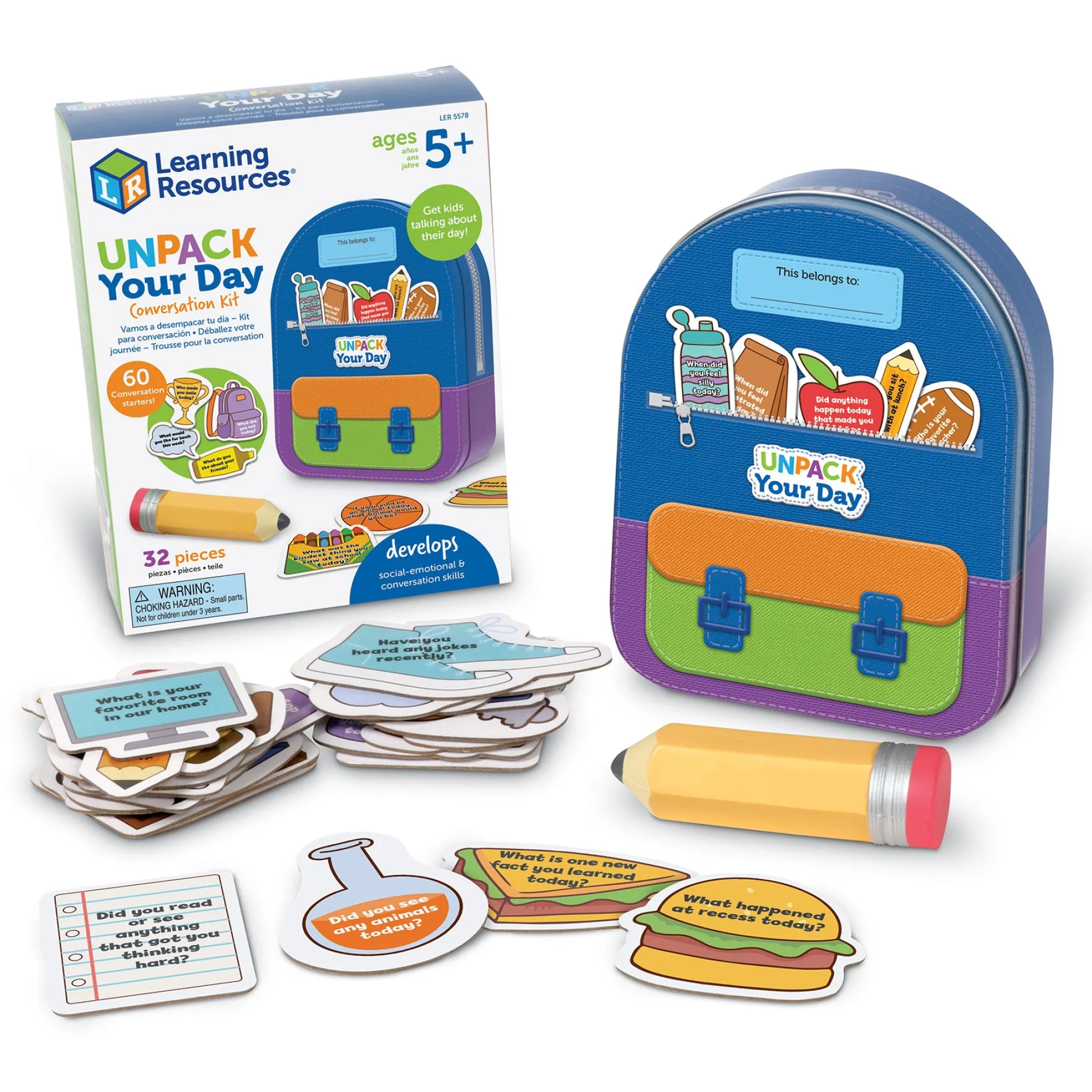 Learning Resources Unpack Your Day SEL Kit - Social-Emotional Learning Game