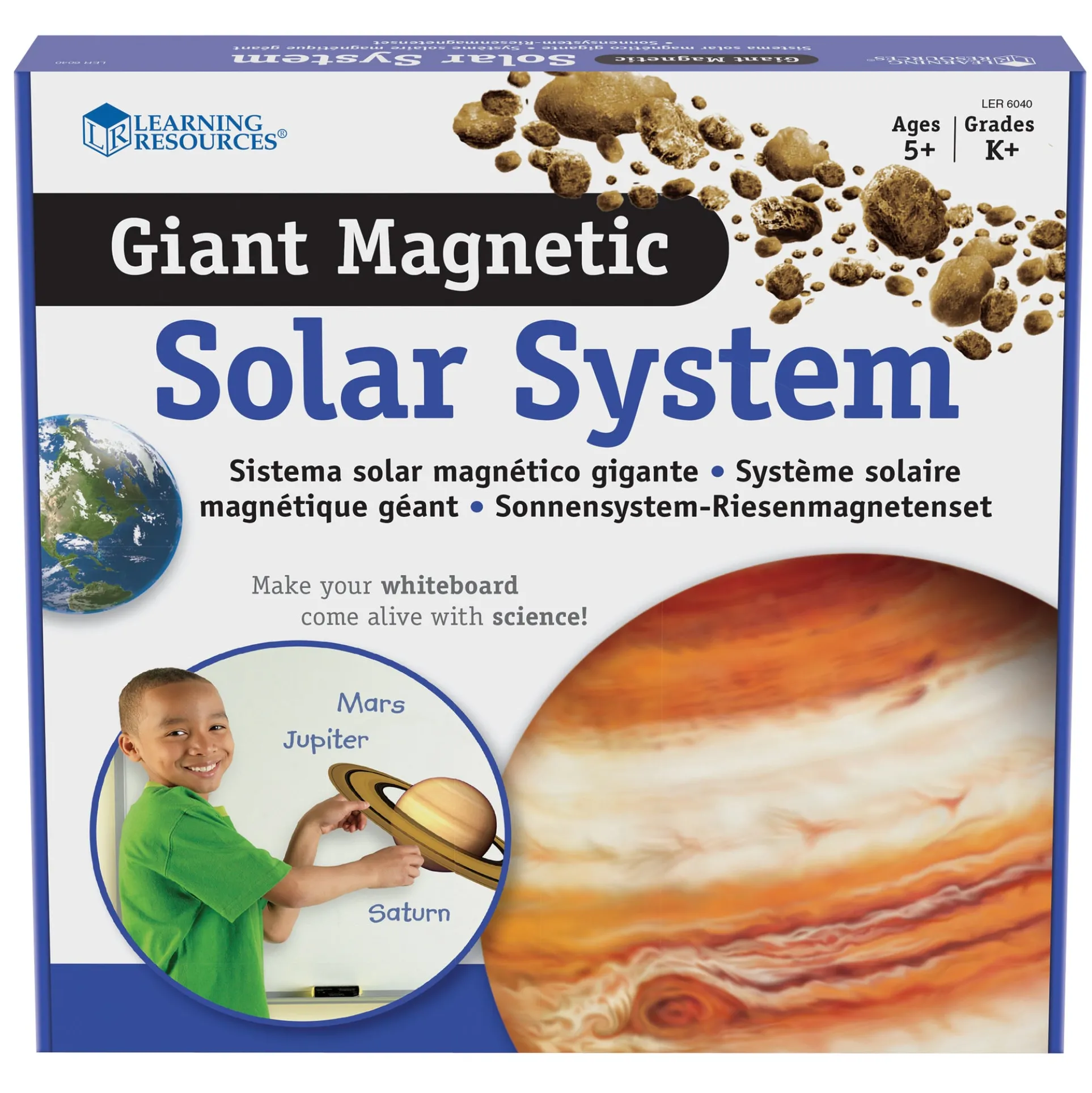 Learning Resources Giant Magnetic Solar System Set - Colorful and Educational - 12 Pieces
