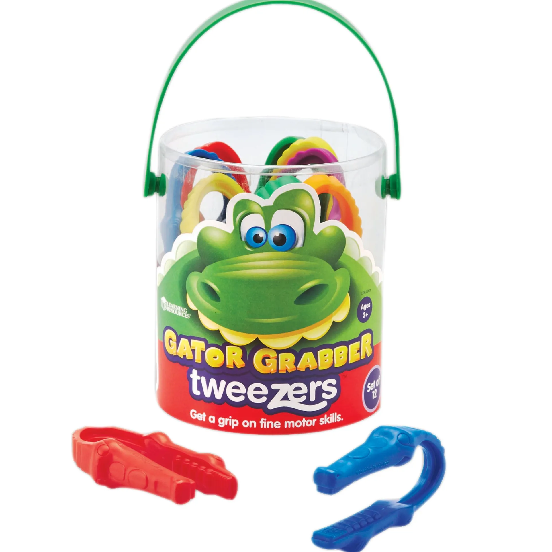 Learning Resources Gator Grabber Tweezers - Colorful Fine Motor Toy